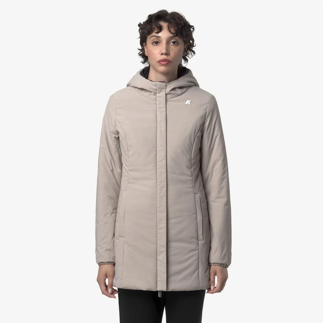 DENISE ST WARM REVERSIBLE<BR/>BLACK PURE-BEIGE CASHMERE K6128UW BC9 K-WAY 