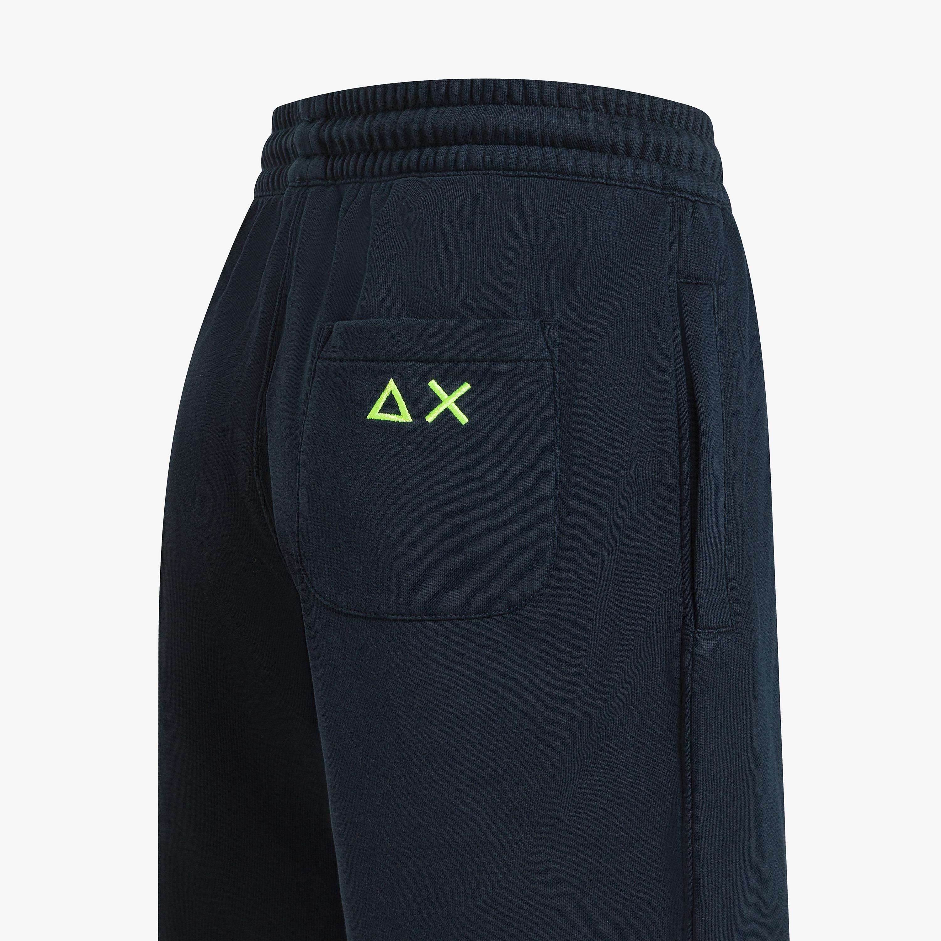 SUN68 Sweatshorts fluo basic fleece Navy Blue F36140 07 SUN 68 