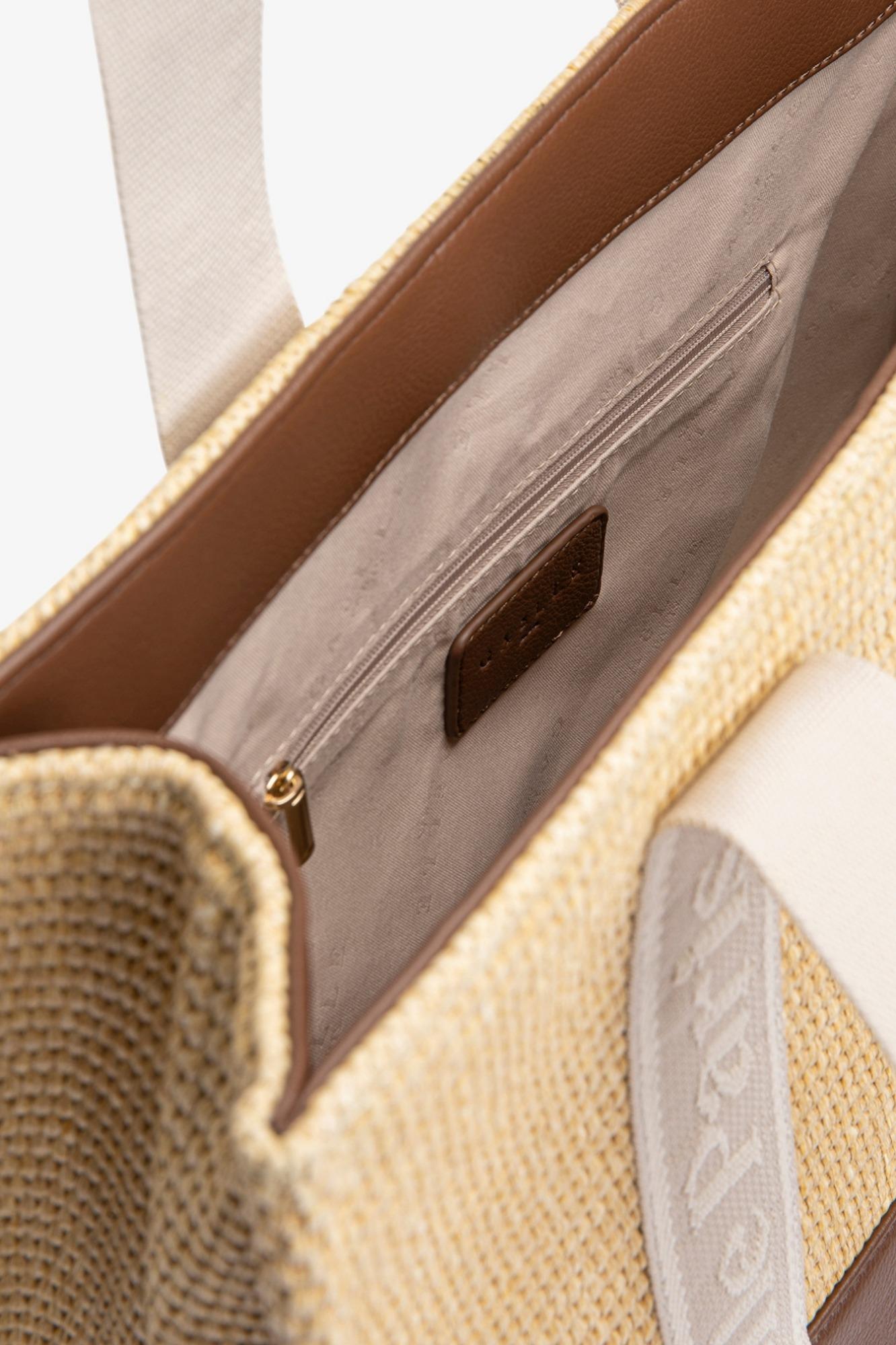 Maxi Shopper Con Manici Jacquard  Naturale - Gaëlle Paris GAACW03135-MTTP0002 BE08 GAELLE 