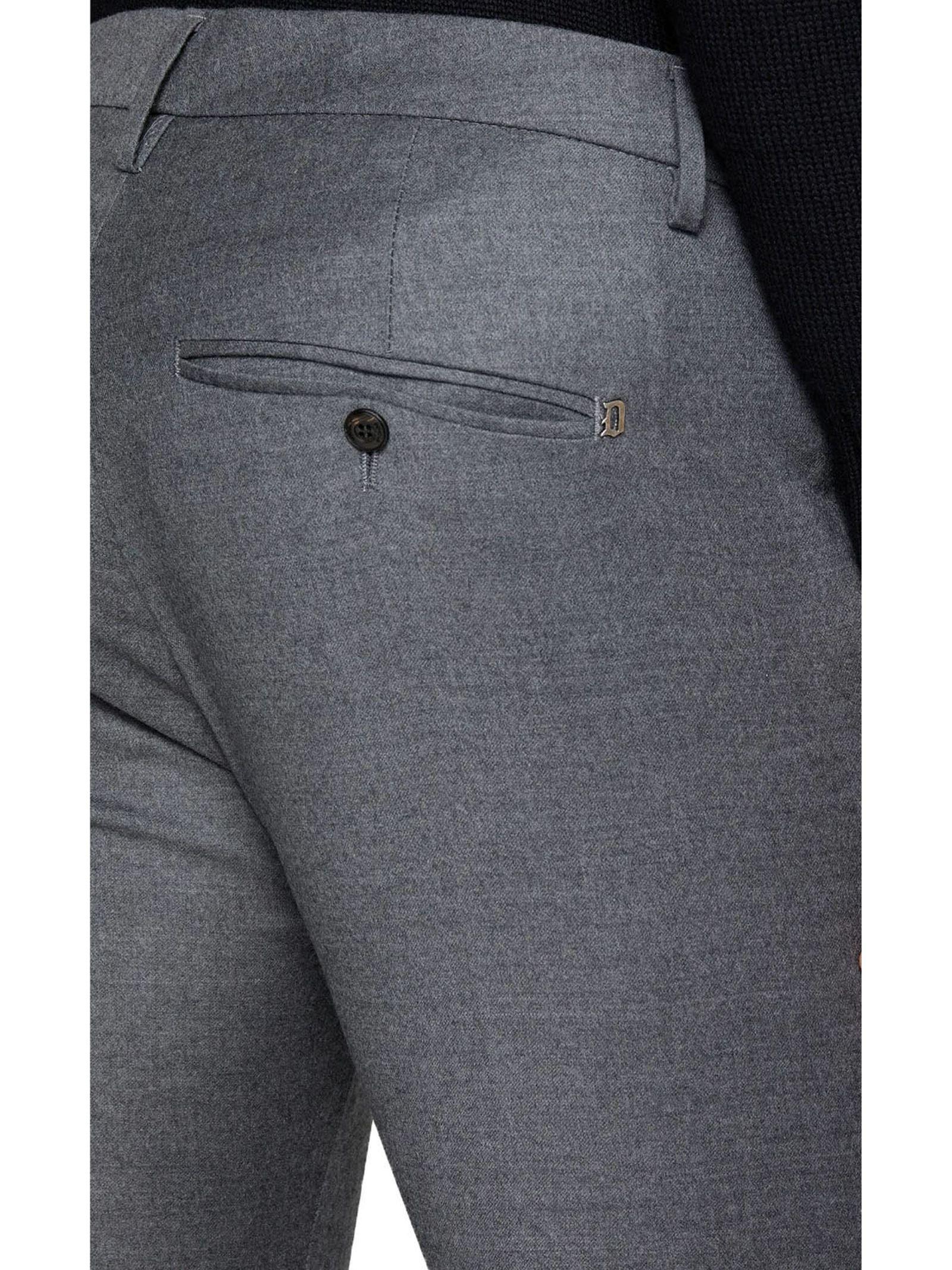 Dondup Pantalone Gaubert in misto lana grigio UP235-OS0120U-002O 920 DONDUP 