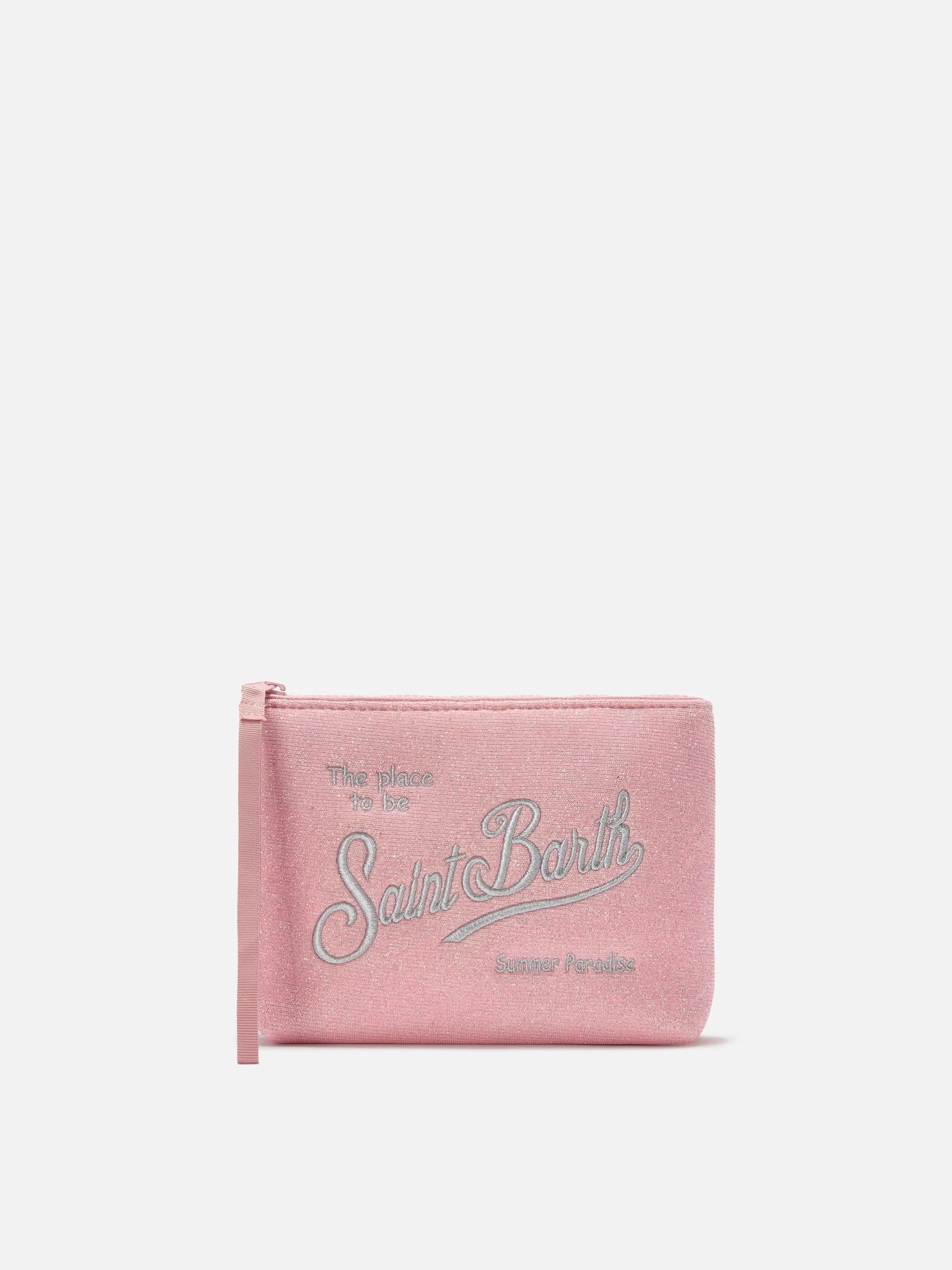 Pochette Aline Lurex rosa con effetto lurex ALI0013 03000L MC2 SAINT BARTH 