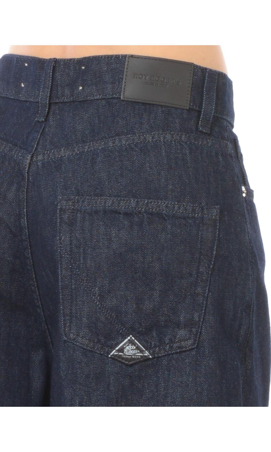 Bermuda da donna Roy Roger's ampio in denim RND90282D6850021_C0999 RND90282D6850021 C0999 ROY ROGER'S 
