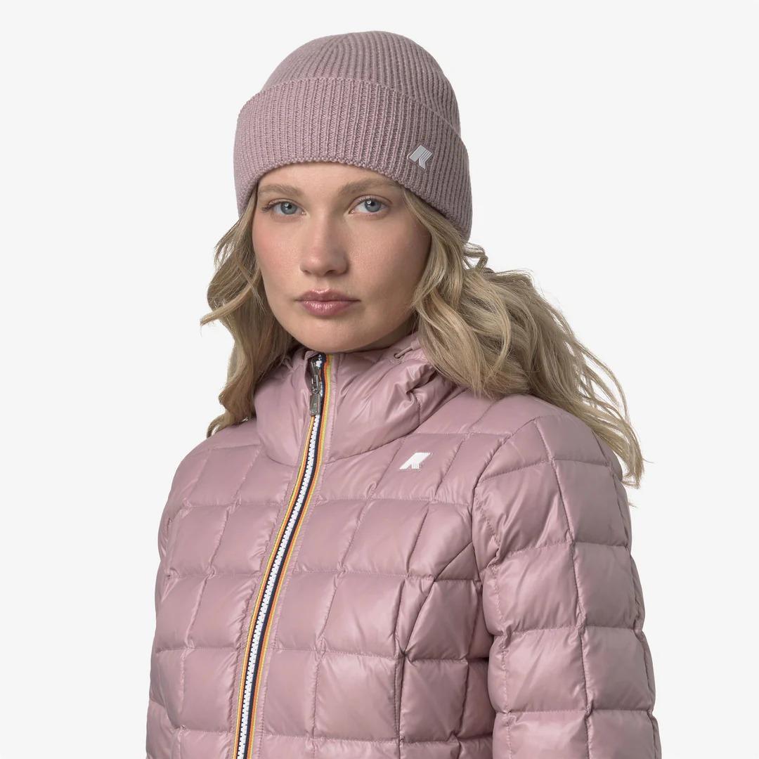 BRICE CARDIGAN STITCH WOOL<BR/>ROSE PINKISH MEL K2132HW KC2 K-WAY 