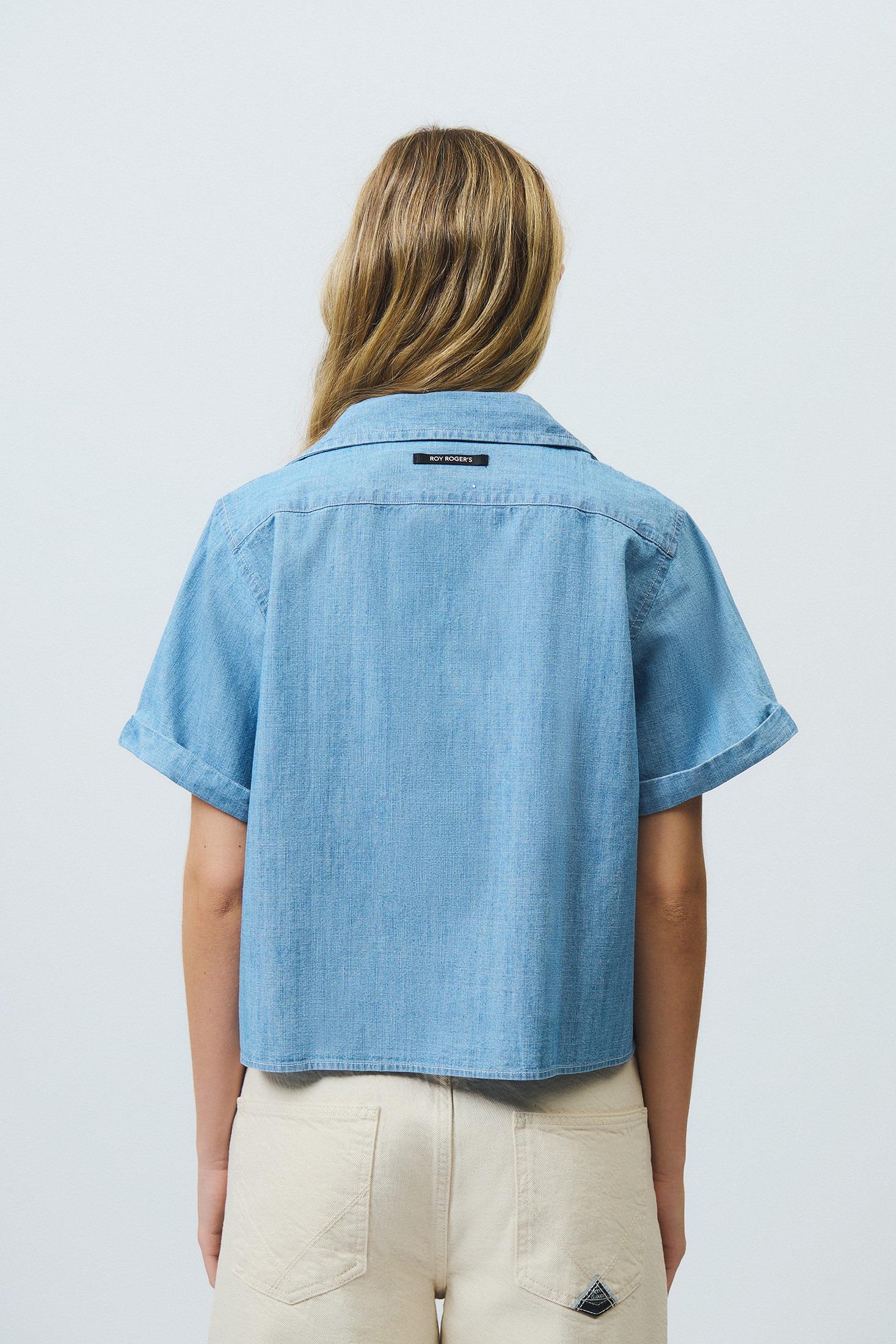CAMICIA ROY ROGER'S REPUBLIC IN CHAMBRAY BLEACH RND92294CQ310102 C0090 ROY ROGER'S 