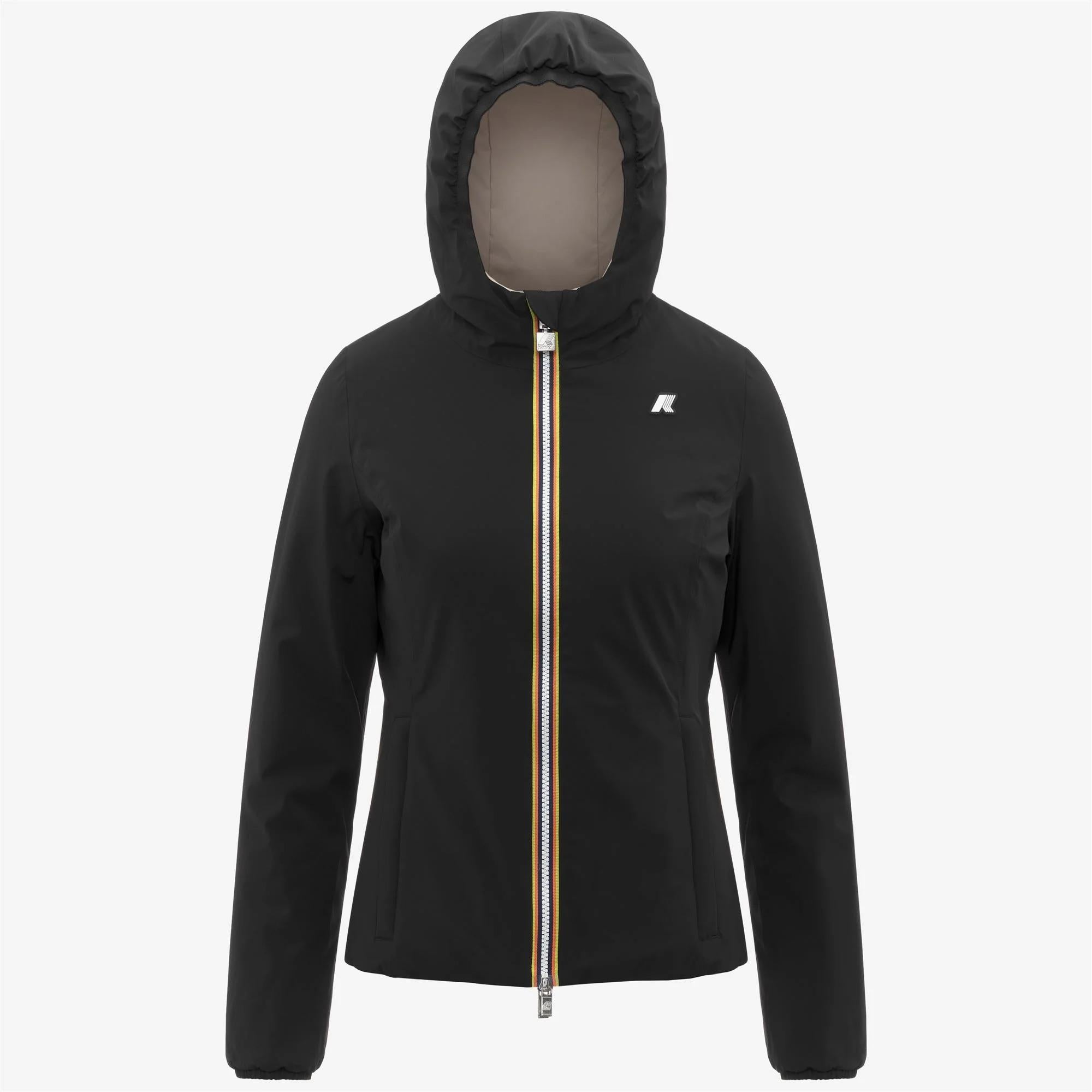 LILY ST WARM REVERSIBLE<BR/>BLACK P-BEIGE G K6128TW BC9 K-WAY 