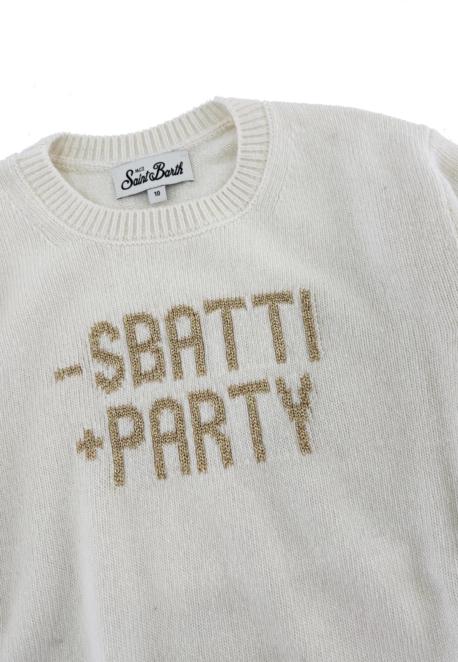 Mc2 saint barth Maglia Girocollo Sbatti Party Panna PRC0001 01902I MC2 SAINT BARTH 