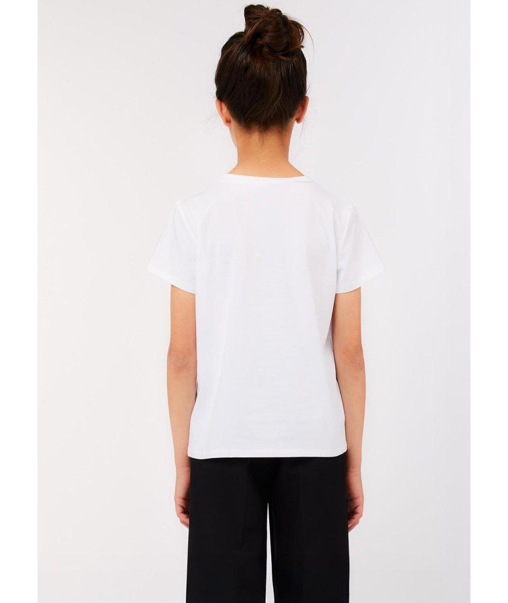 LIU-JO T-shirt con logo e strass BIANCA GA6033JS003 10601 LIU-JO 
