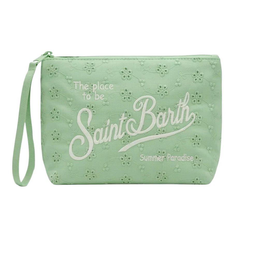 Mc2 Saint Barth Pochette Aline Verde In Cotone Sangallo ALI0045/02533L ALI0045 02533L MC2 SAINT BARTH 