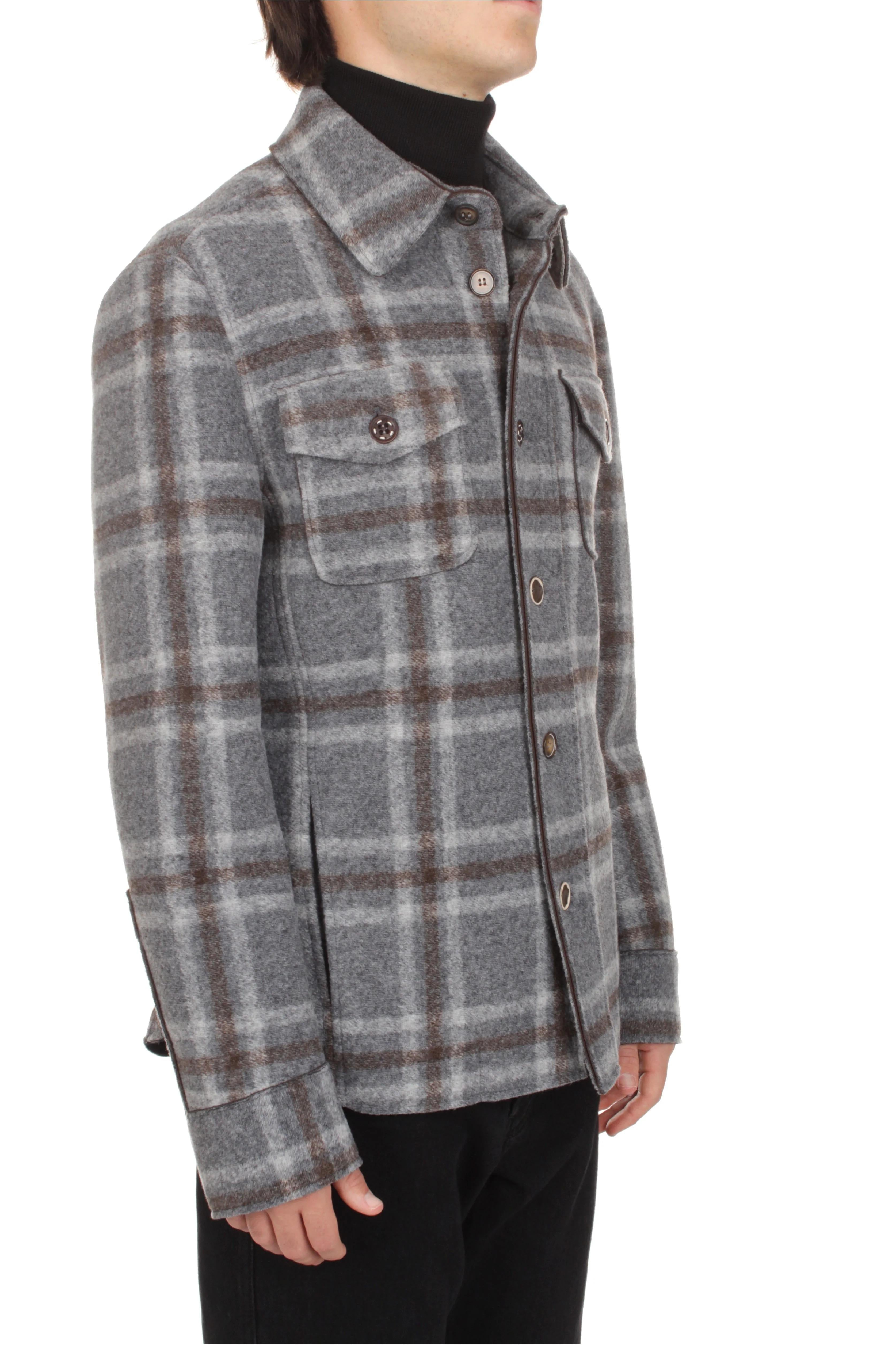 GIACCA CAMICIA BOB COMPANY PERCY GRIGIO PERCY166-T166 VAR.1 BOB 