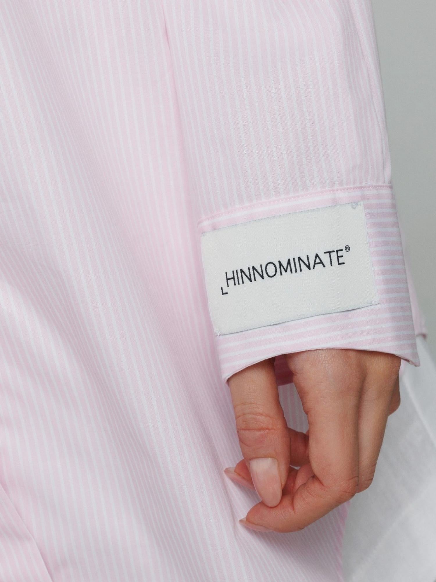 Hinnominate Camicia oversize a righe rosa