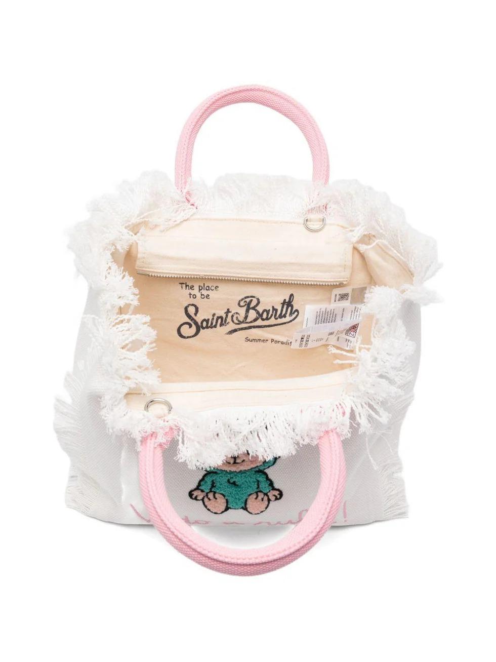 Borsa Colette MC2 Saint Barth bianca con ricamo Labubu COL0001 02634L MC2 SAINT BARTH 