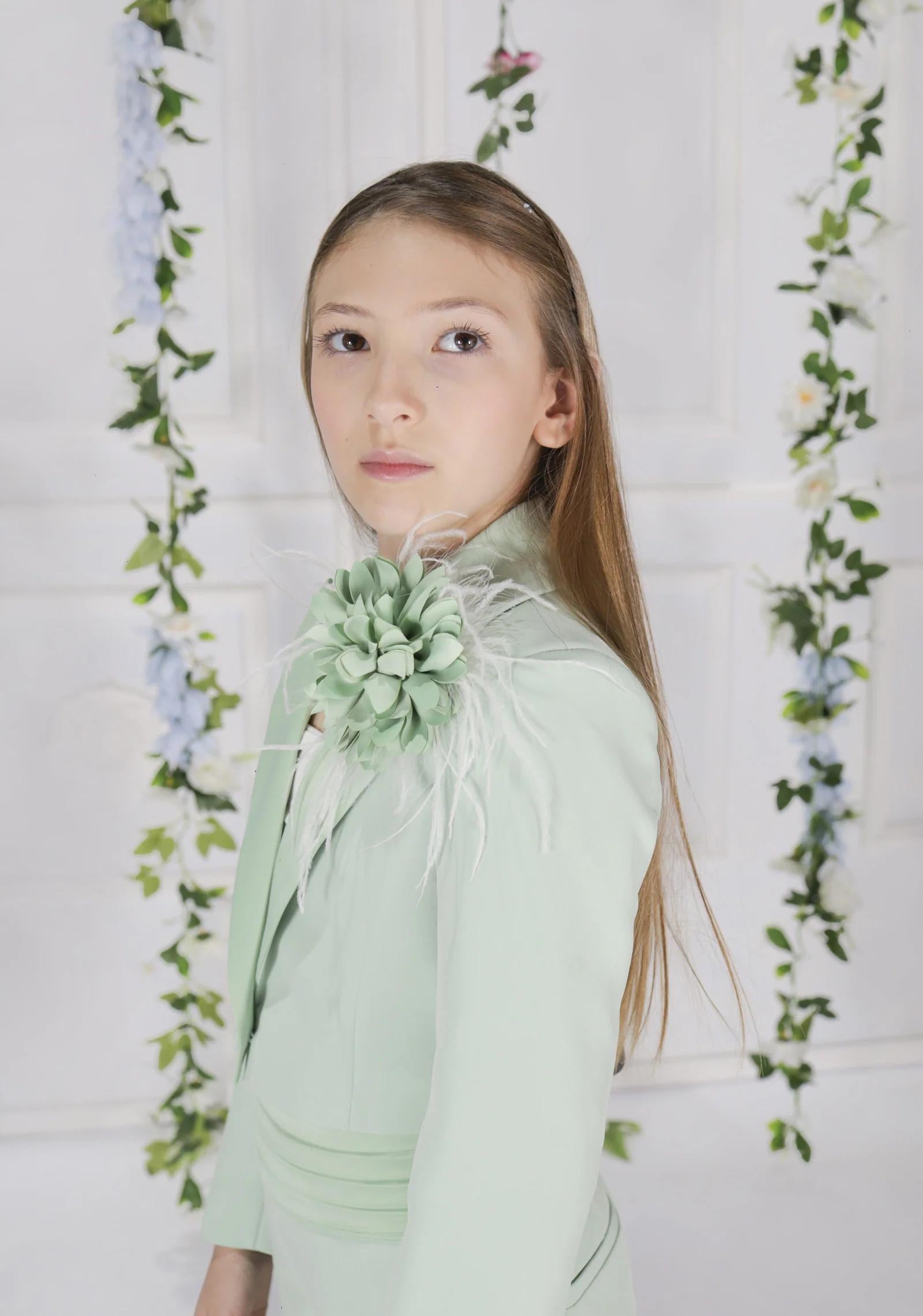 Giacca Fun&Fun Menta Couture Bambina - Premium SS26 FNCJJK02852 MINT Fun fun couture 