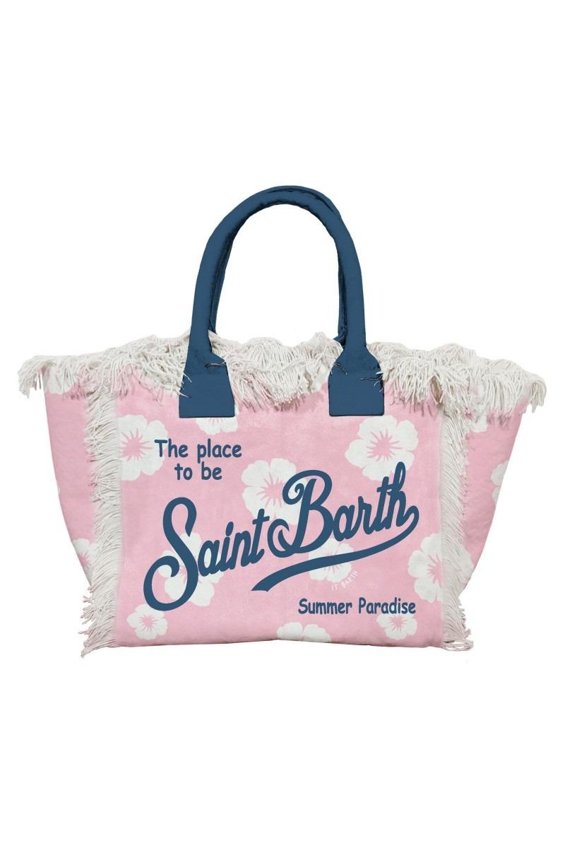 mc2 saint barth<BR/>borsa vanity hibiscus bianco/rosa donna VANI001 02274L MC2 SAINT BARTH 