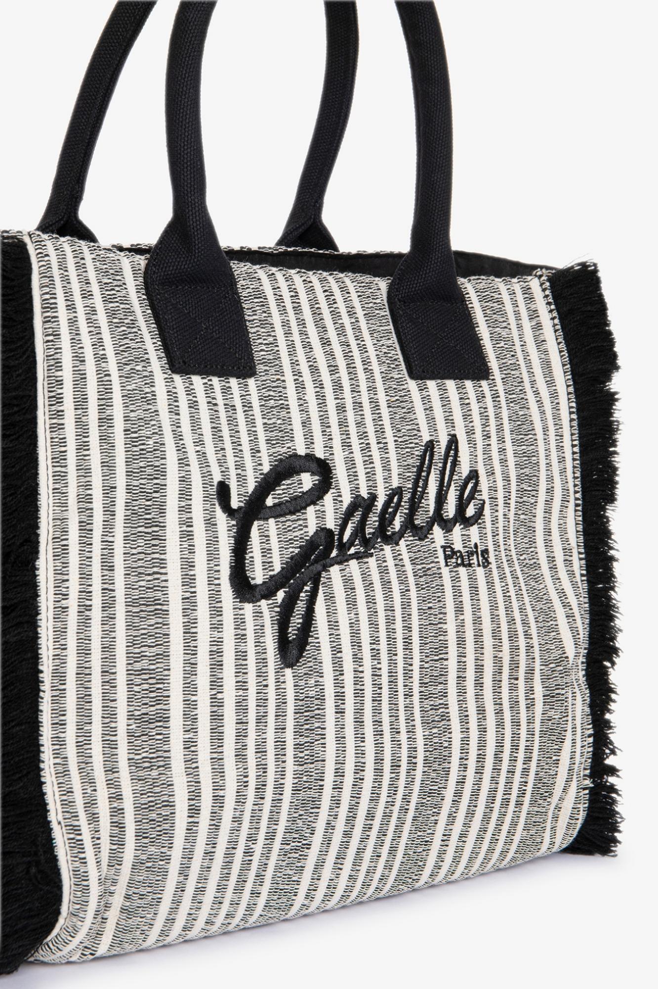 Maxi Shopper Ricamo Firma  Nero - Gaëlle Paris GAACW03190-MTFI0020 NE01 GAELLE 