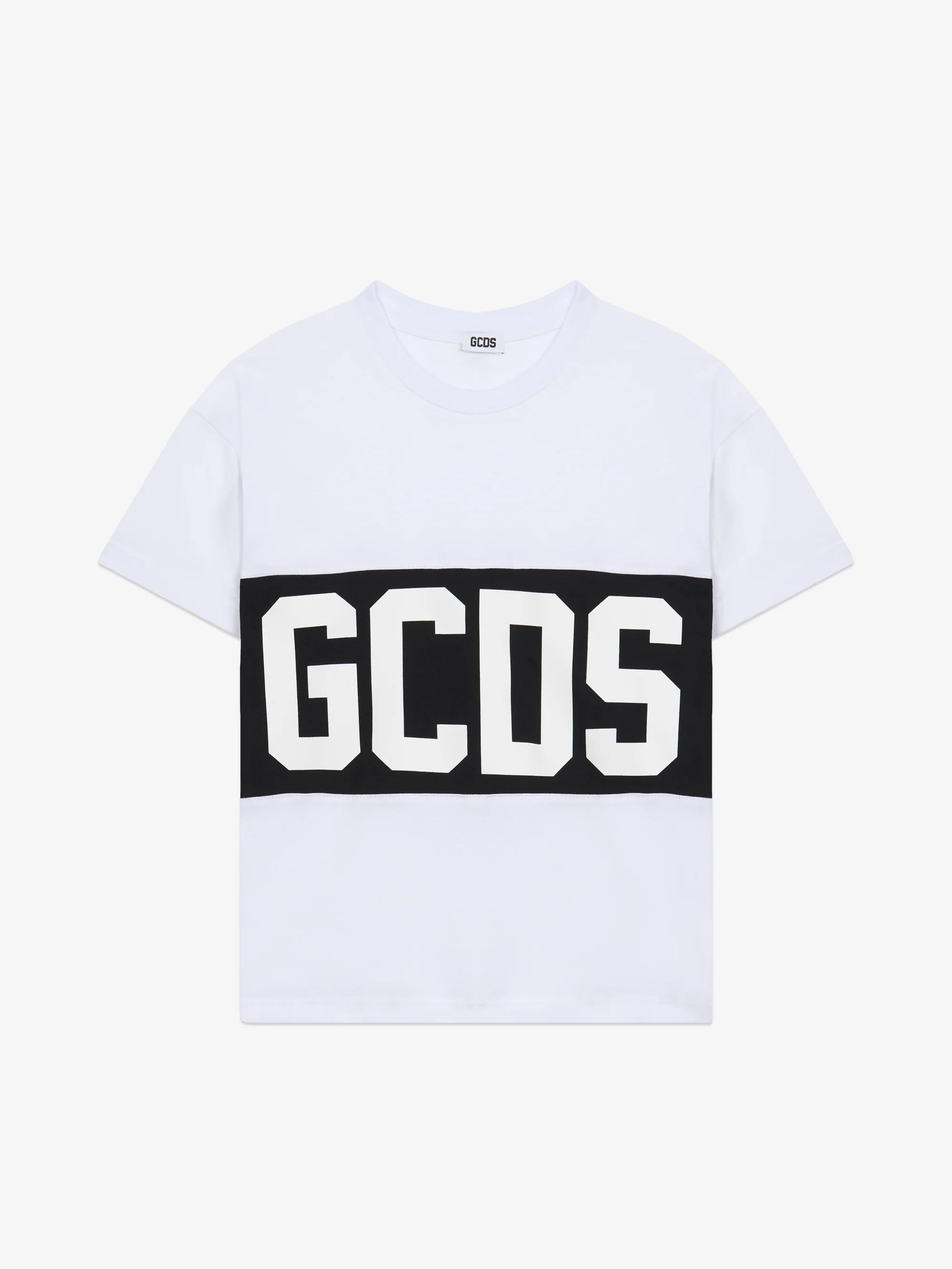 GCDS T-shirt Band Logo BIANCA Z0UJQC585J105 100B GCDS 