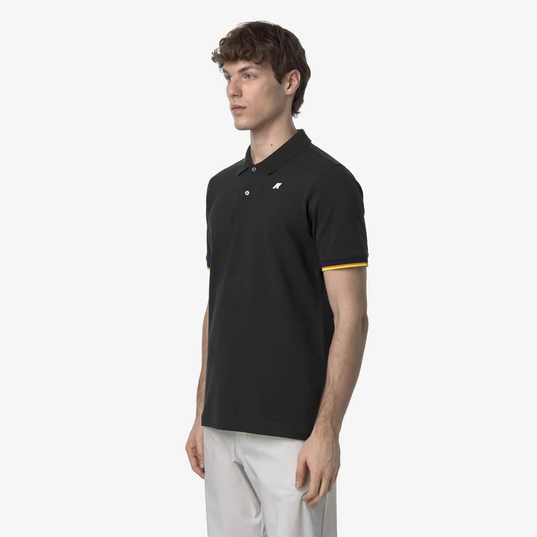 VINCENT PIQUE SLIM<BR/>BLACK PURE K1125BW USY K-WAY 