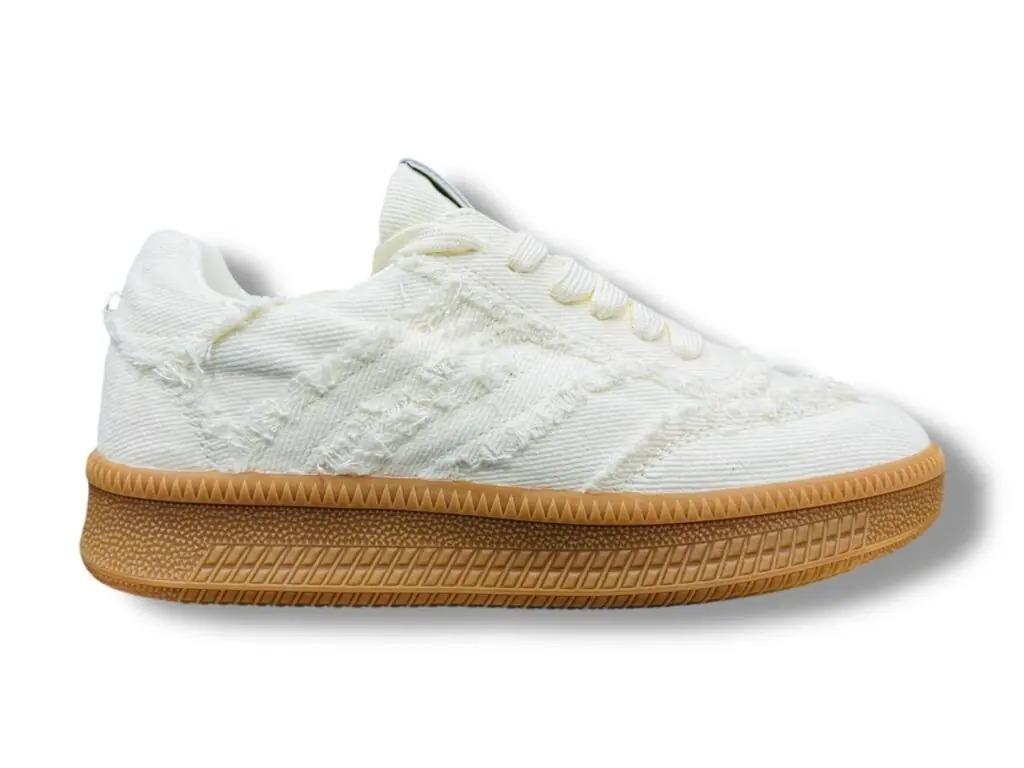 Sneakers Skaters In Canvass  Bianco - Gaëlle Paris GACAW01665-MTTS0003 BE00 GAELLE 