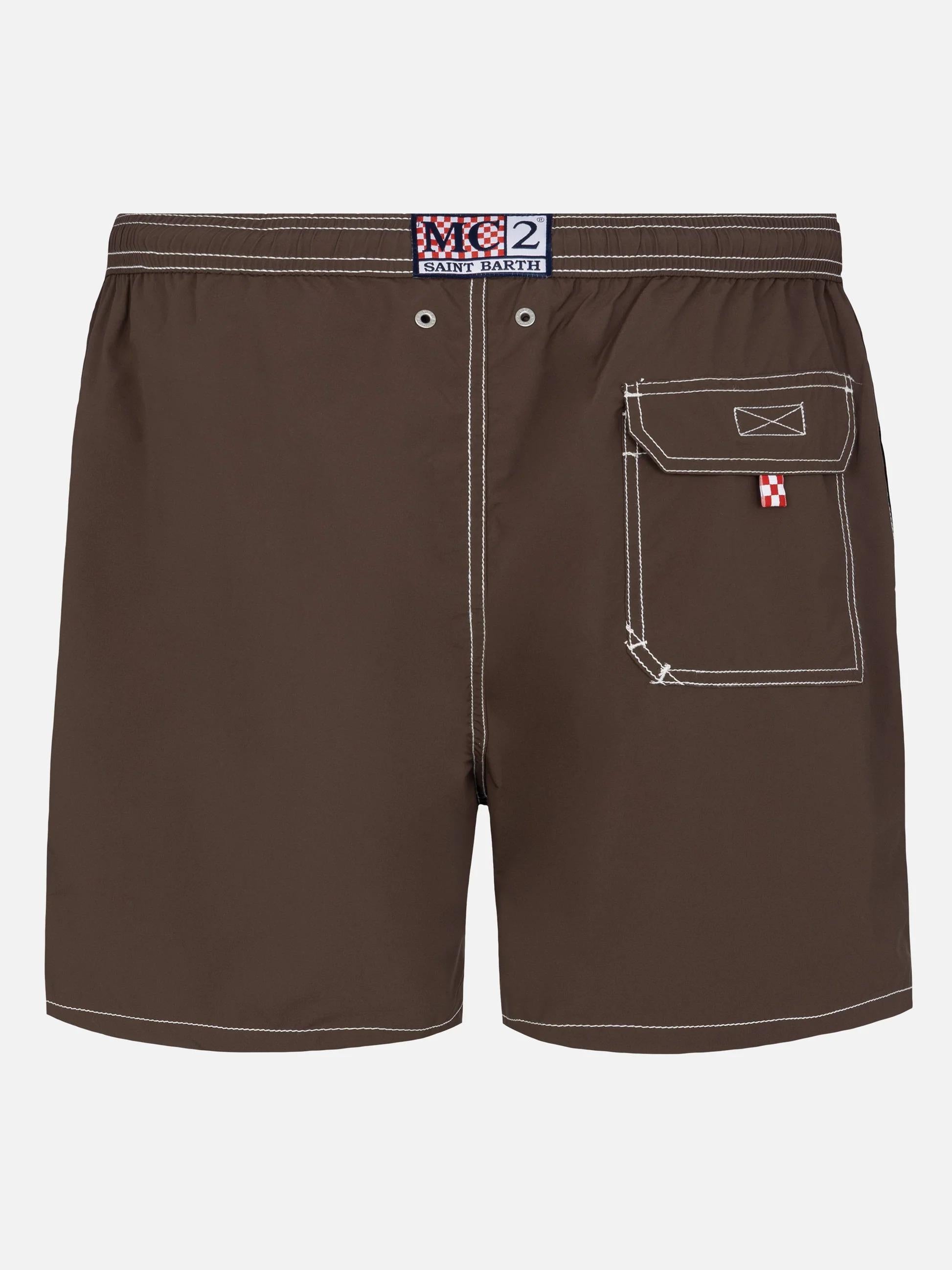 Costume classico leggero Patmos DARK BROWN PATM001 00085L MC2 SAINT BARTH 
