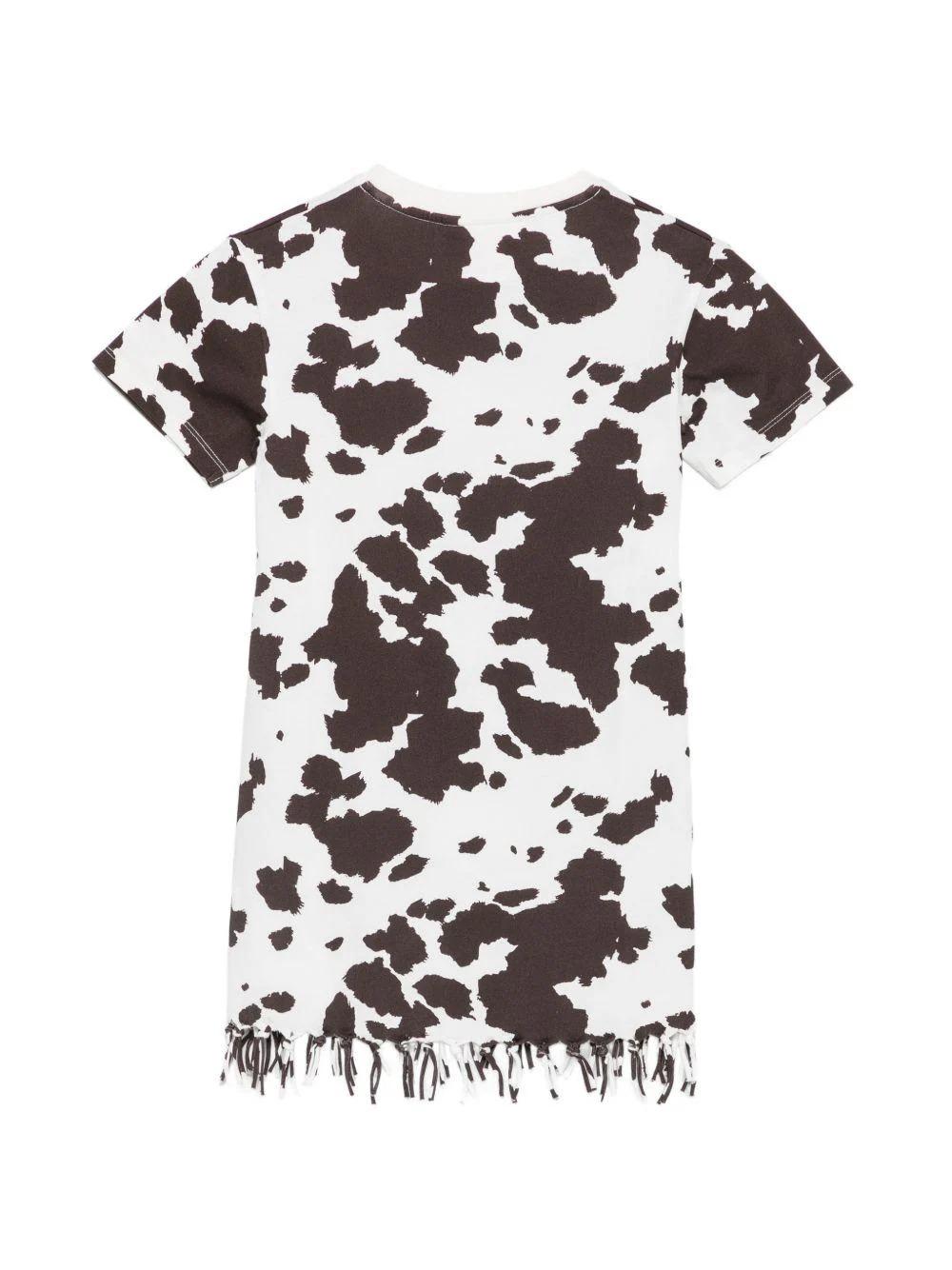 Abito per bambina MC2 Saint Barth Kids bianco con stampa animalier ABY0001 03851L MC2 SAINT BARTH 