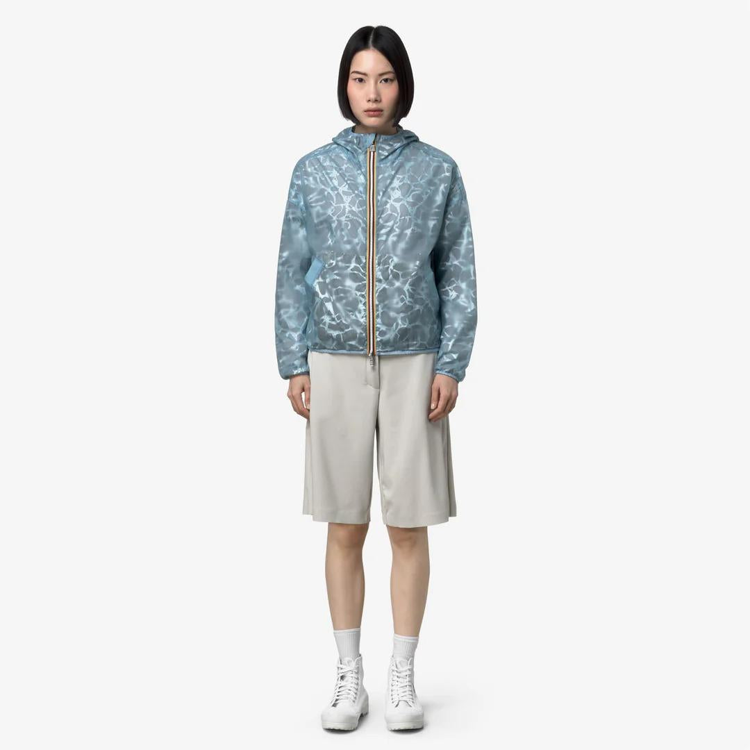 LAURETTE SUPER LIGHT LAMI REVERSIBLE<BR/>BEIGE-BLUE LAMINATED K7137JW C0R K-WAY 
