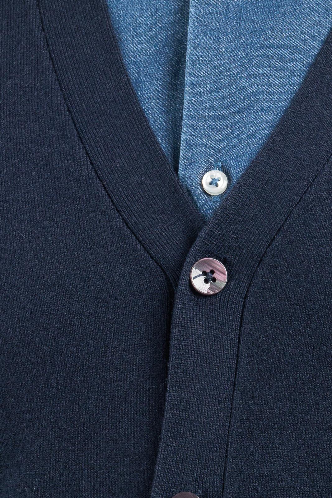 Diktat Gilet viscosa cashmer f.12 BLU NOTTE DK97005 BLU NOTTE DIKTAT 