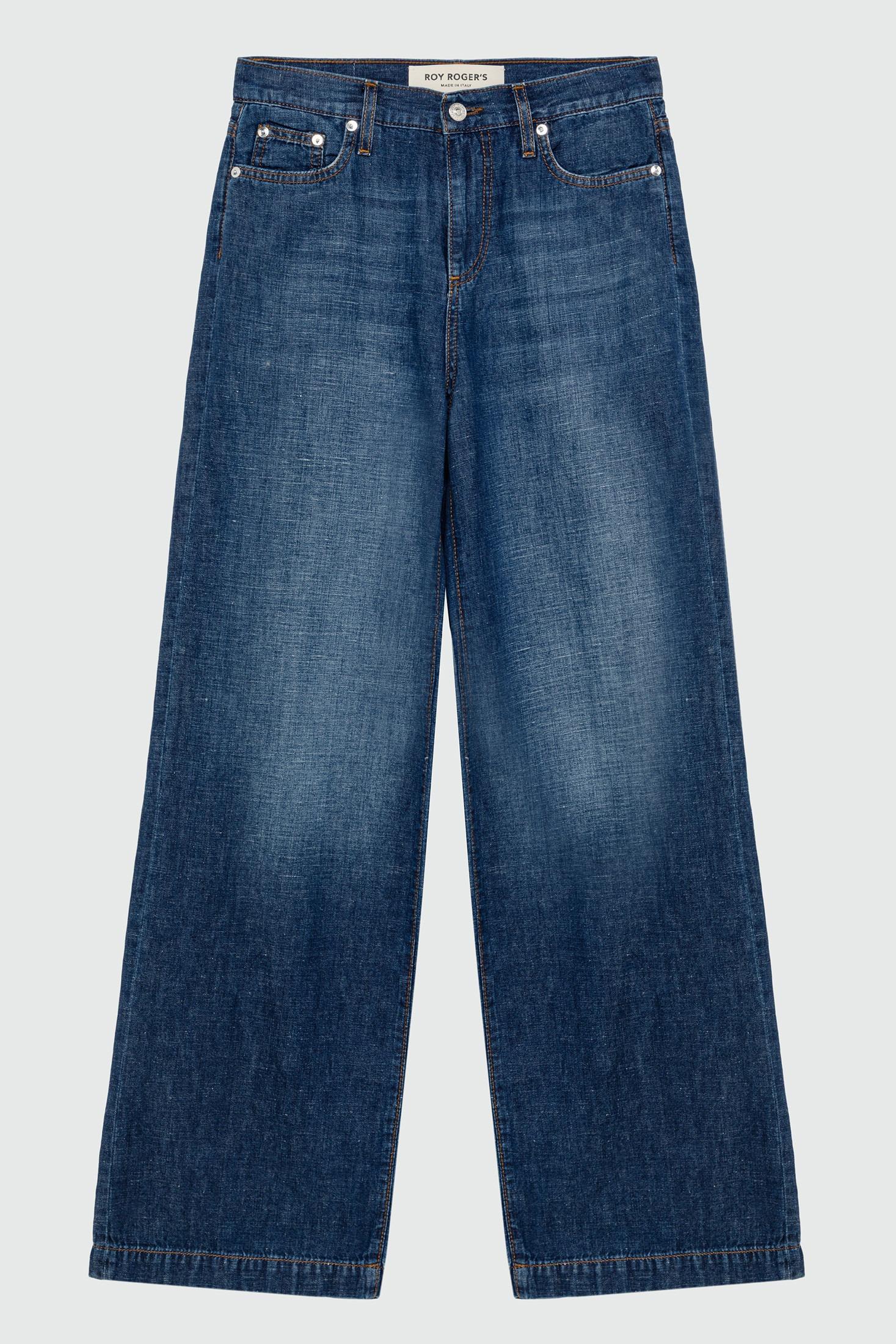 Jeans marta denim cotton linen neptune RND091CR553073 C0999 ROY ROGER'S 
