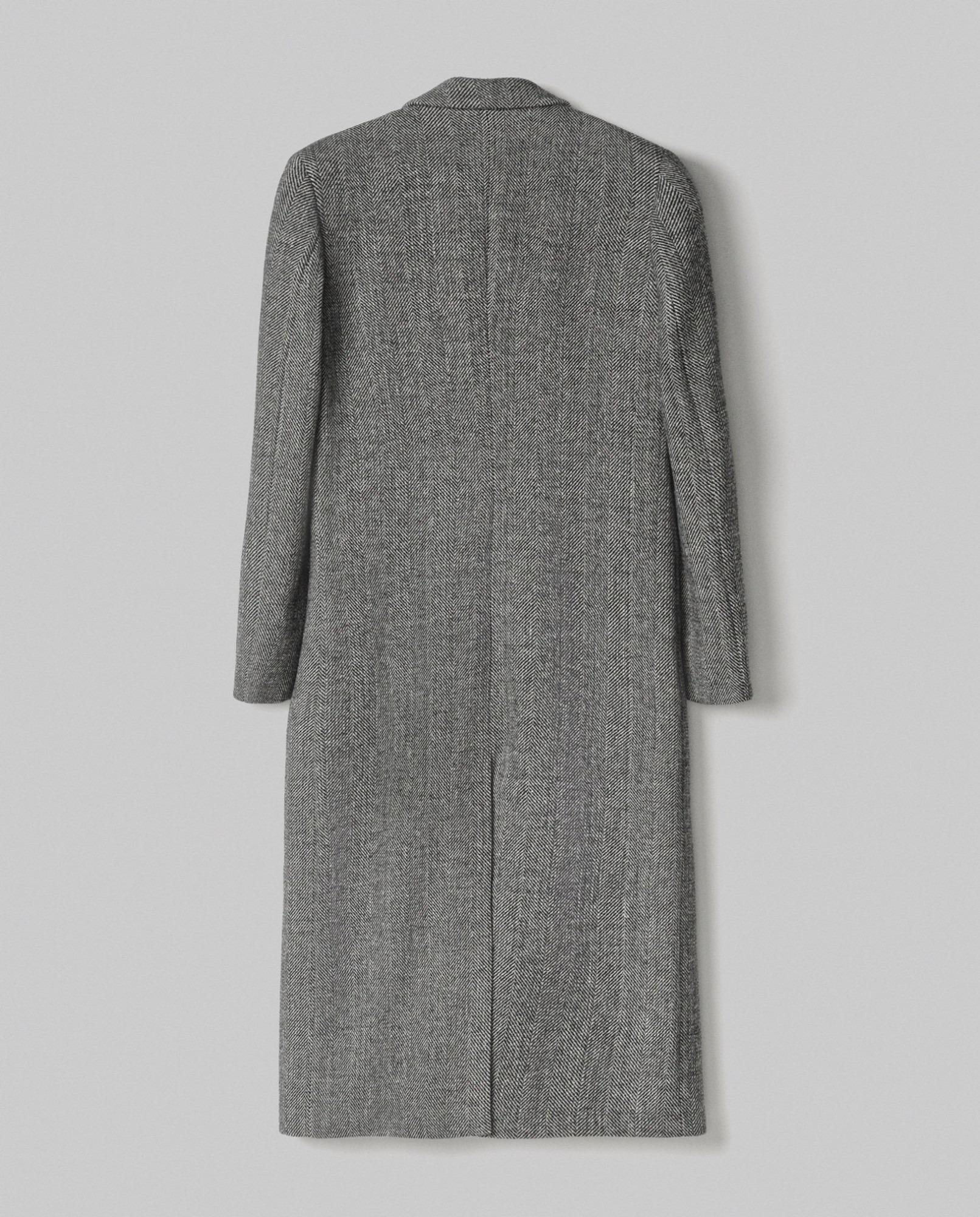 Cappotto Lungo Spigato Monopetto  Nero HINNOMINATE HMABW02294 NE01 HINNOMINATE 