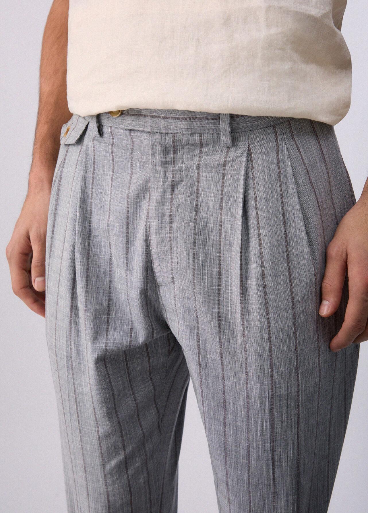 Liu-jo Pantaloni gessati con pence QA6206T575A C3982 LIU-JO 