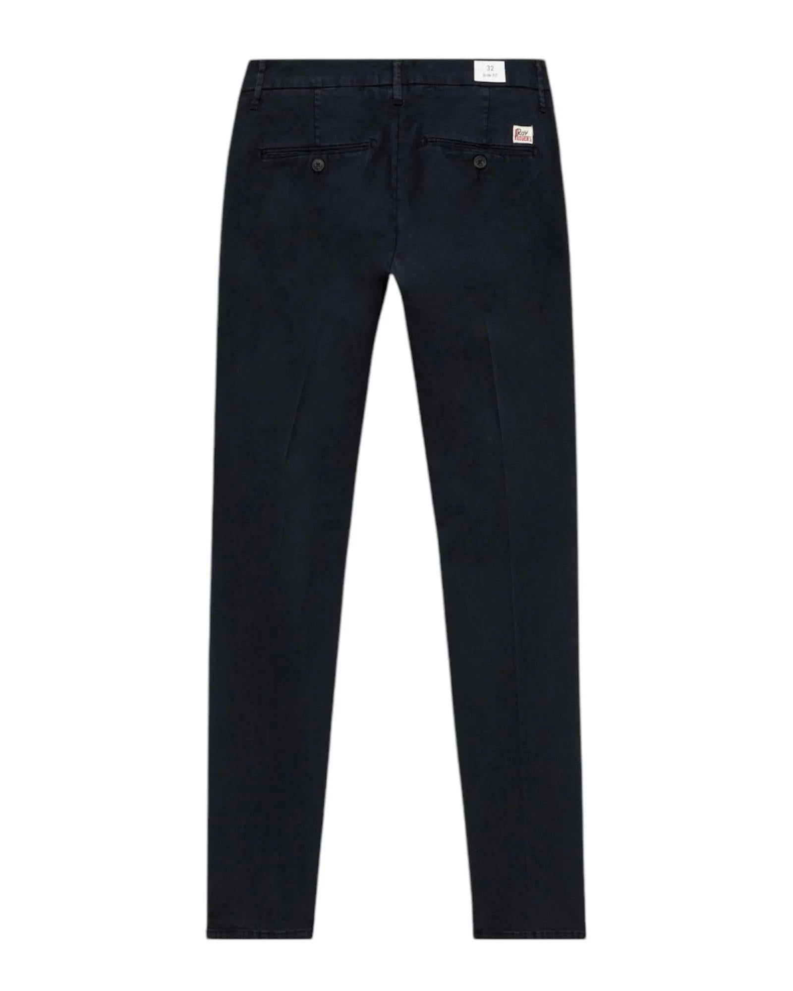Pantalone new rolf drill  light elast. crowblue navy RRU013P0370127 C0048 ROY ROGER'S 