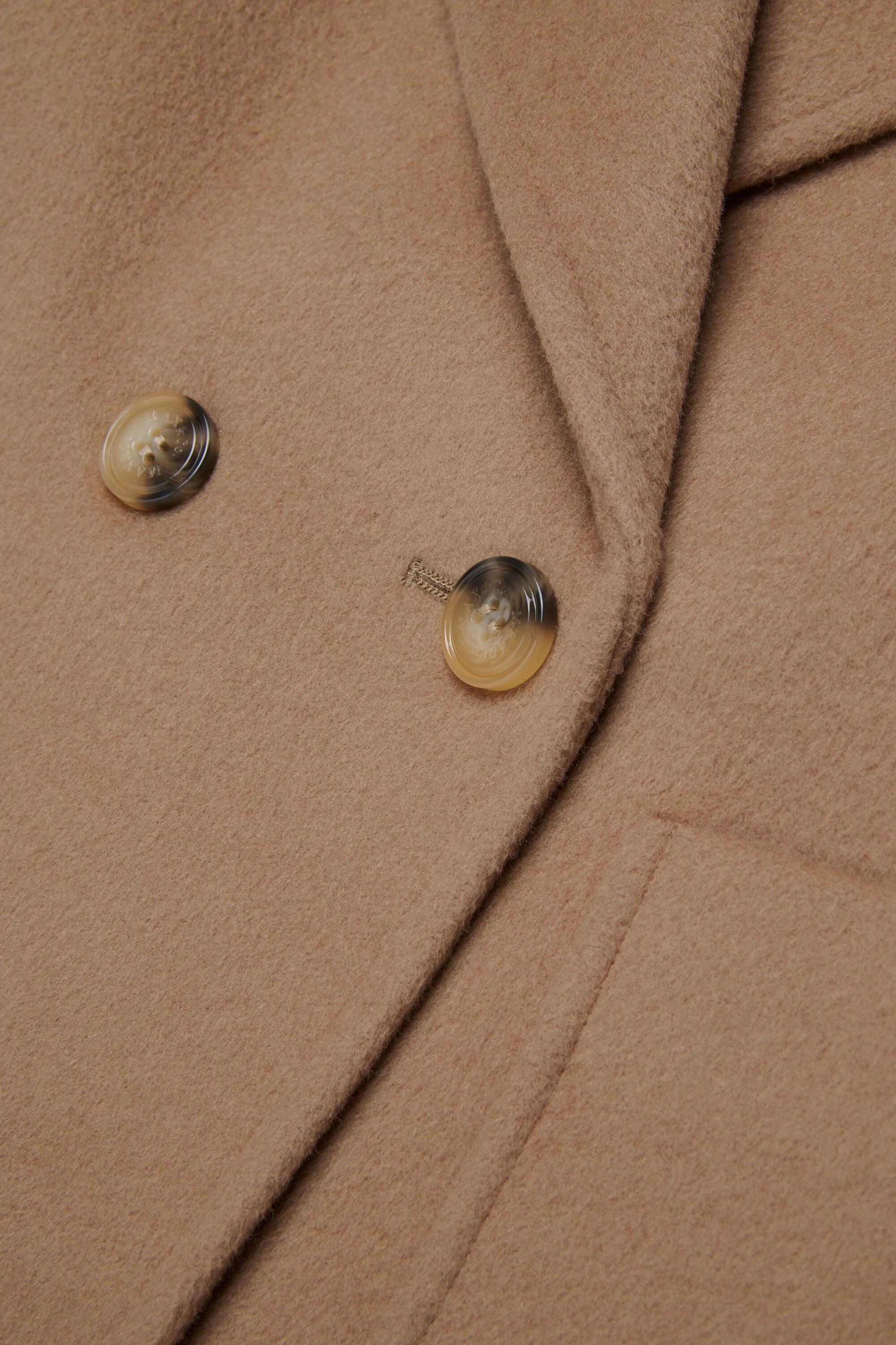 MAX&Co.<BR/>Cappotto caban doppiopetto in lana rasata cammello MX0229-MX052 MX702 MAX&CO KID 