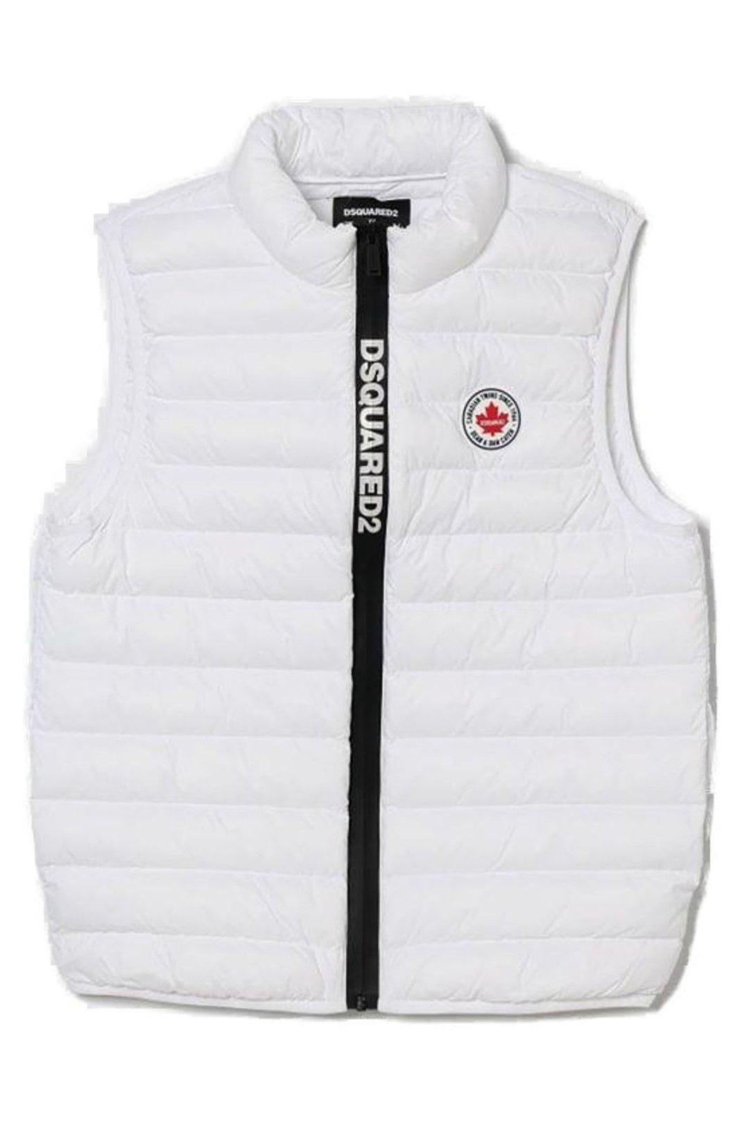 DSQUARED2<BR/>Smanicato con logo stampato bianco DQ3231-D0ABC DQ100 DSQUARED KID 