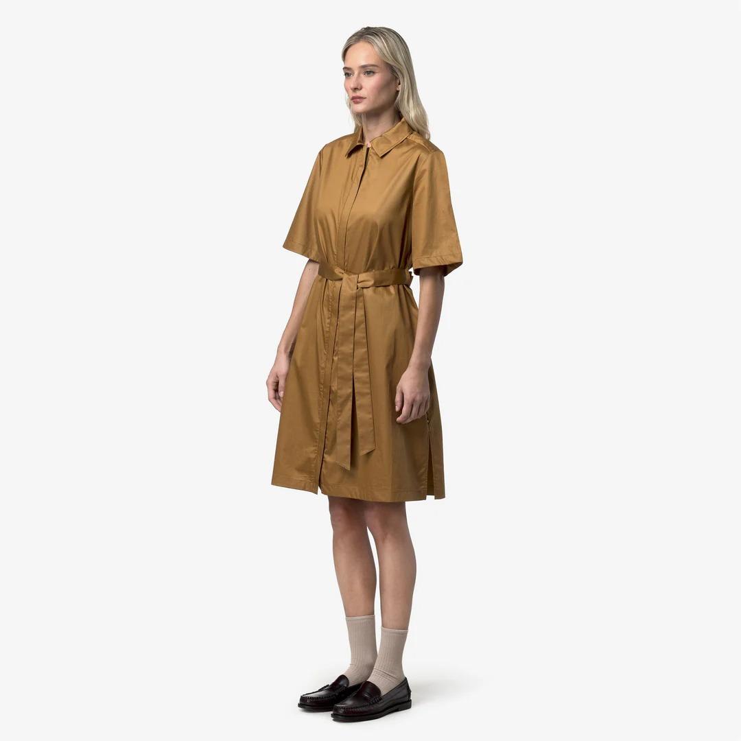 NOUAILLE SHINY COTTON<BR/>BROWN BISTRE K2147IW V04 K-WAY 