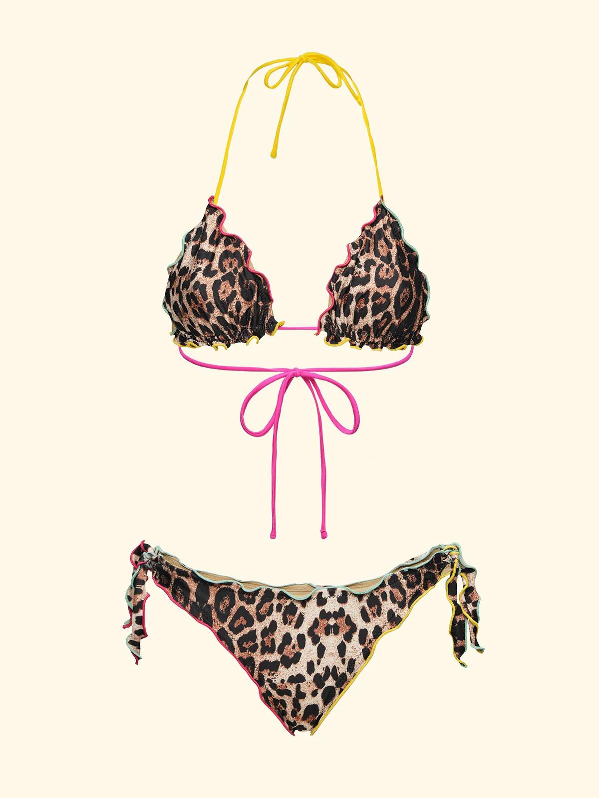 Bikini Donna F**K Triangolo con Slip Regolabile Fantasia SW2501-X02 FK26-SW2501 X02 F**K 