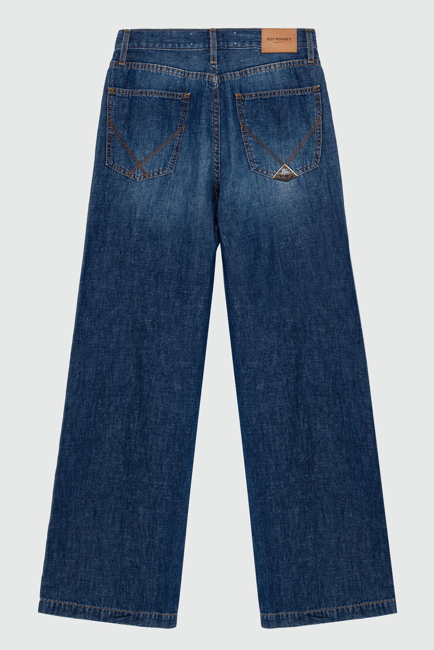 Jeans marta denim cotton linen neptune RND091CR553073 C0999 ROY ROGER'S 