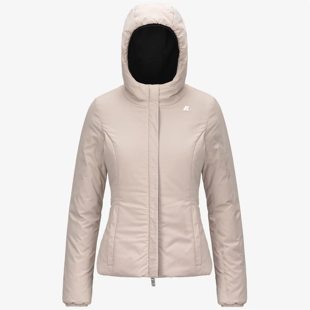 LILY ST WARM REVERSIBLE<BR/>BLACK P-BEIGE G K6128TW BC9 K-WAY 