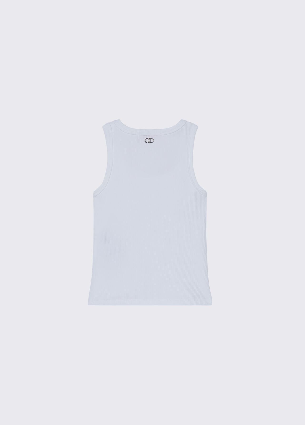 LIU-JO Top con strass White GA6145J4822 07679 LIU-JO 