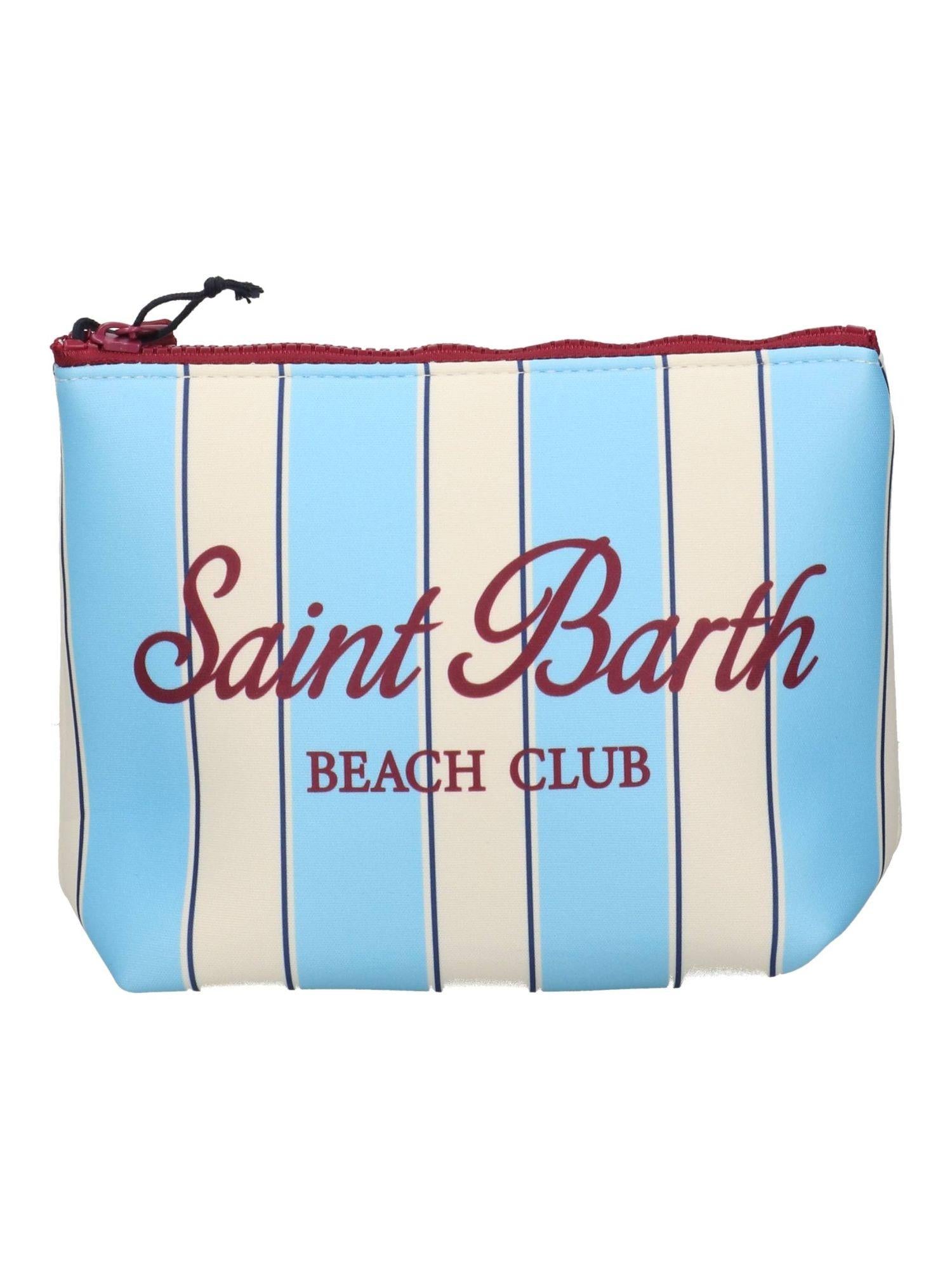 Pochette Mc2 Saint Barth ALIN001 00605L  bianca e celeste. ALIN001 00605L MC2 SAINT BARTH 