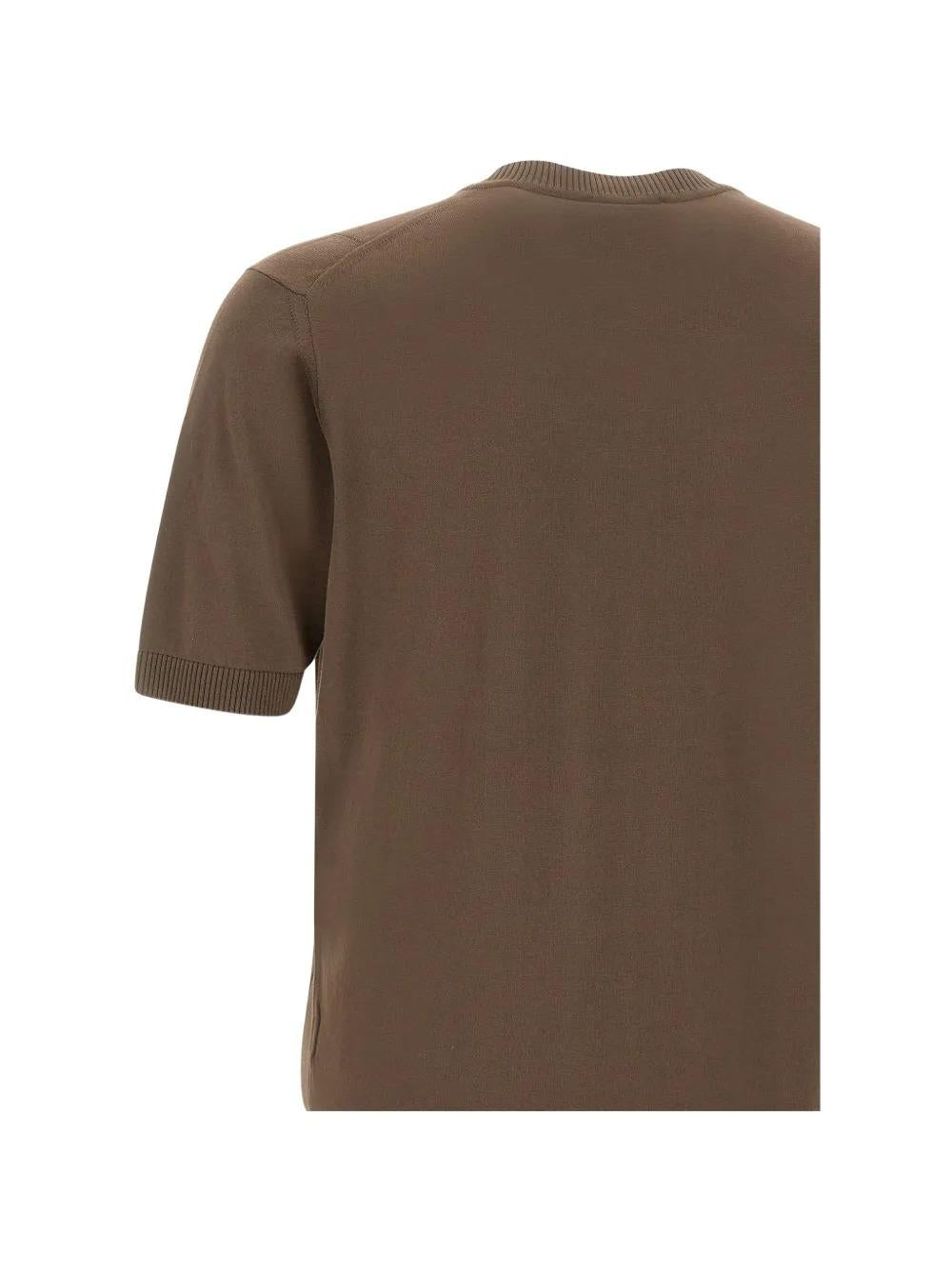 Kangra<BR/>Maglia a coste a maniche corte caffè 3016/21 65 KANGRA 