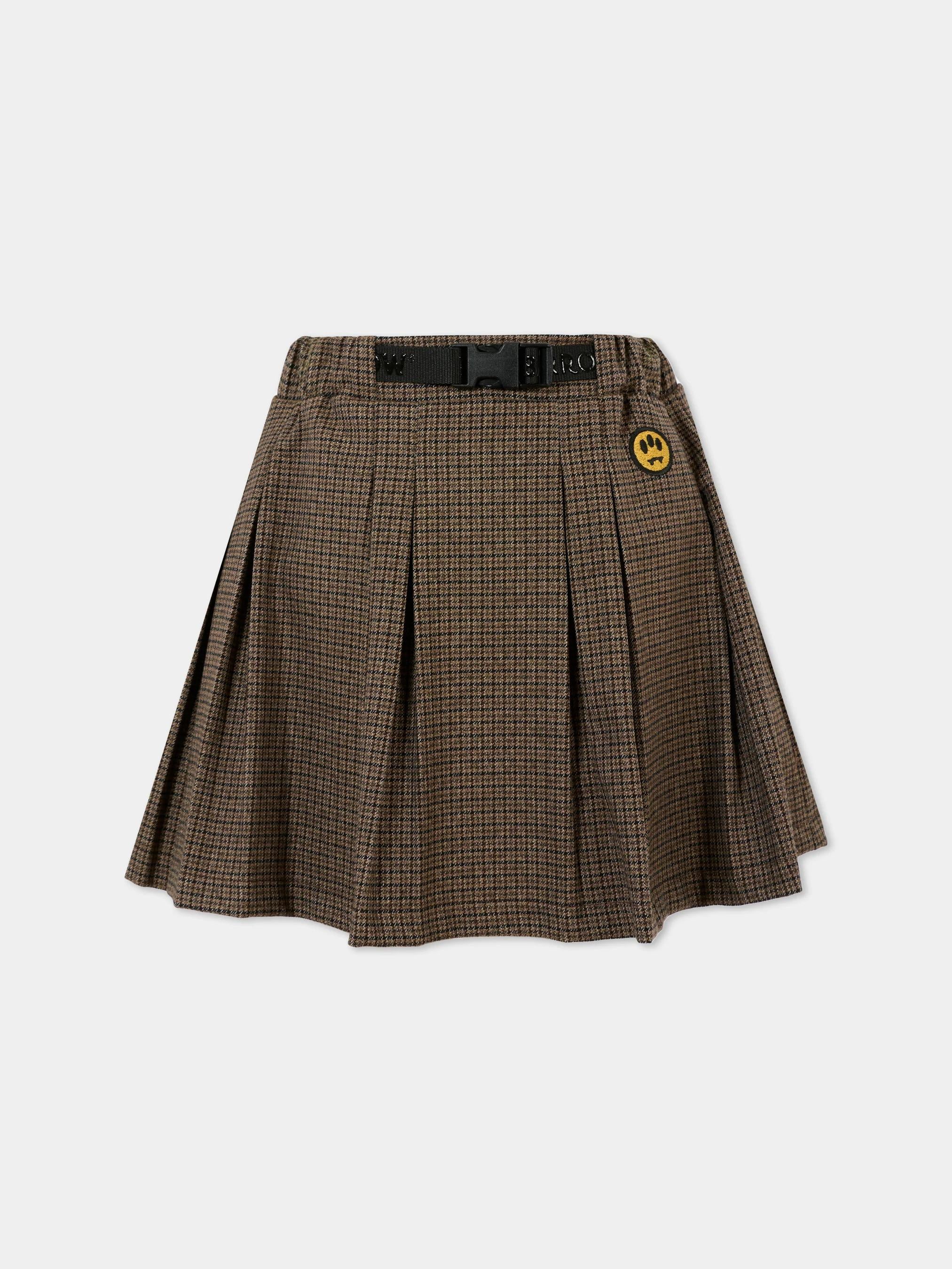 Barrow Gonna marrone per bambina con Smile F5BKJGSK143 140 BARROW 