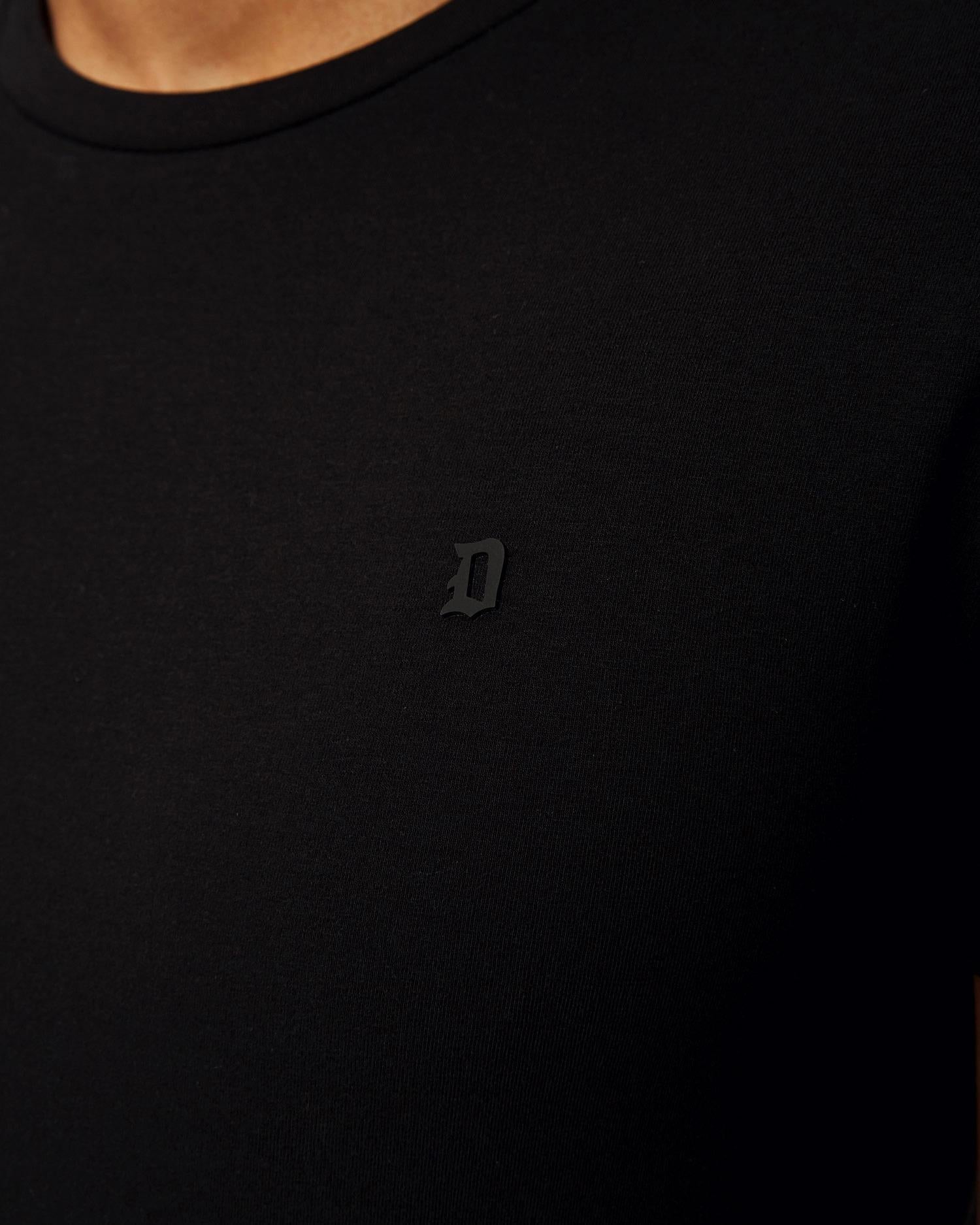 T-shirt bianca da uomo Dondup Nero US221-JS0125U-ZL4 999 DONDUP 