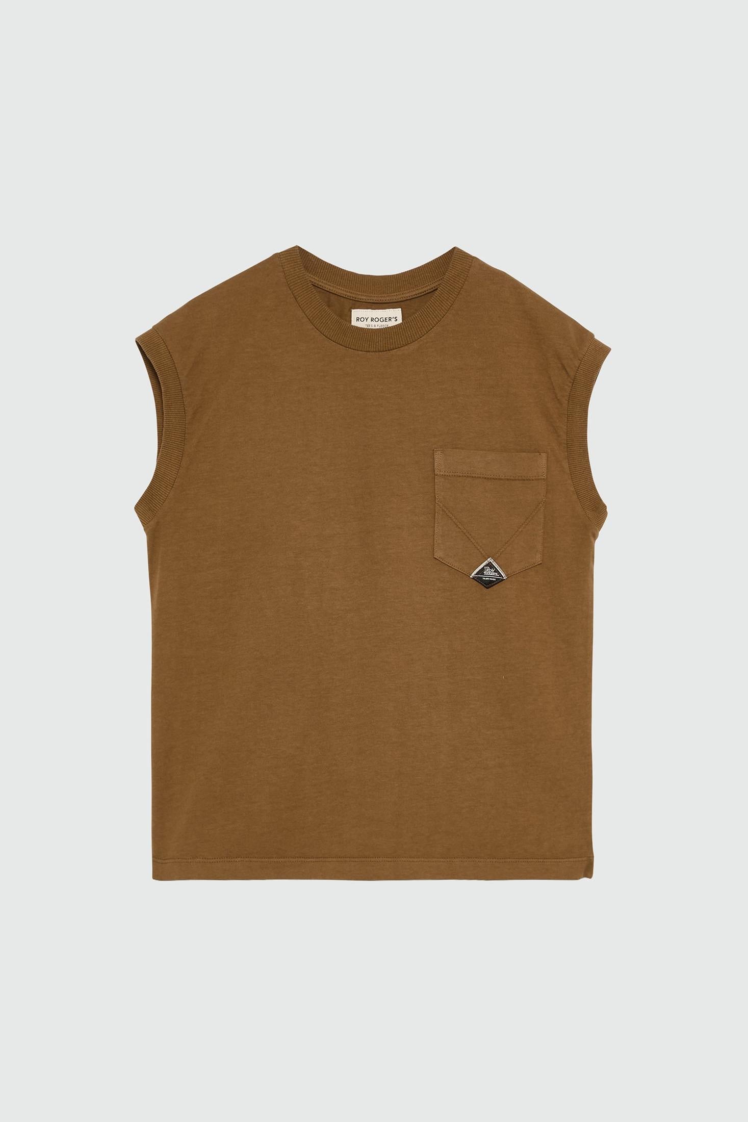 ROY ROGER'S T-SHIRT POCKET IN JERSEY  RUSTY RND90306CB55XXXX C0642 ROY ROGER'S 