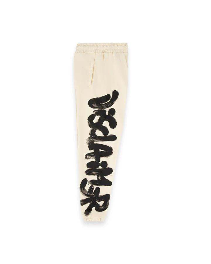 Pantalone in felpa disclaimer latte 25IDS55101 LATTE-ST.NERA DISCLAIMER 