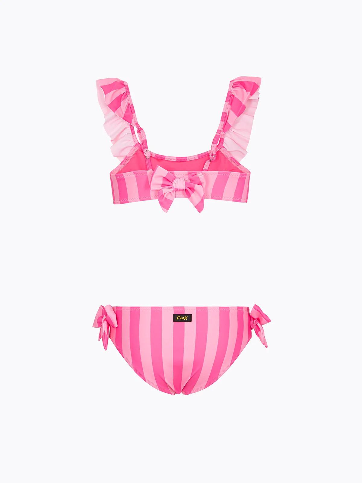 Bikini Bambina F**K Top con Slip Fisso Fantasia SG0724-X83 FJ26-SG0724 X83 F**K 