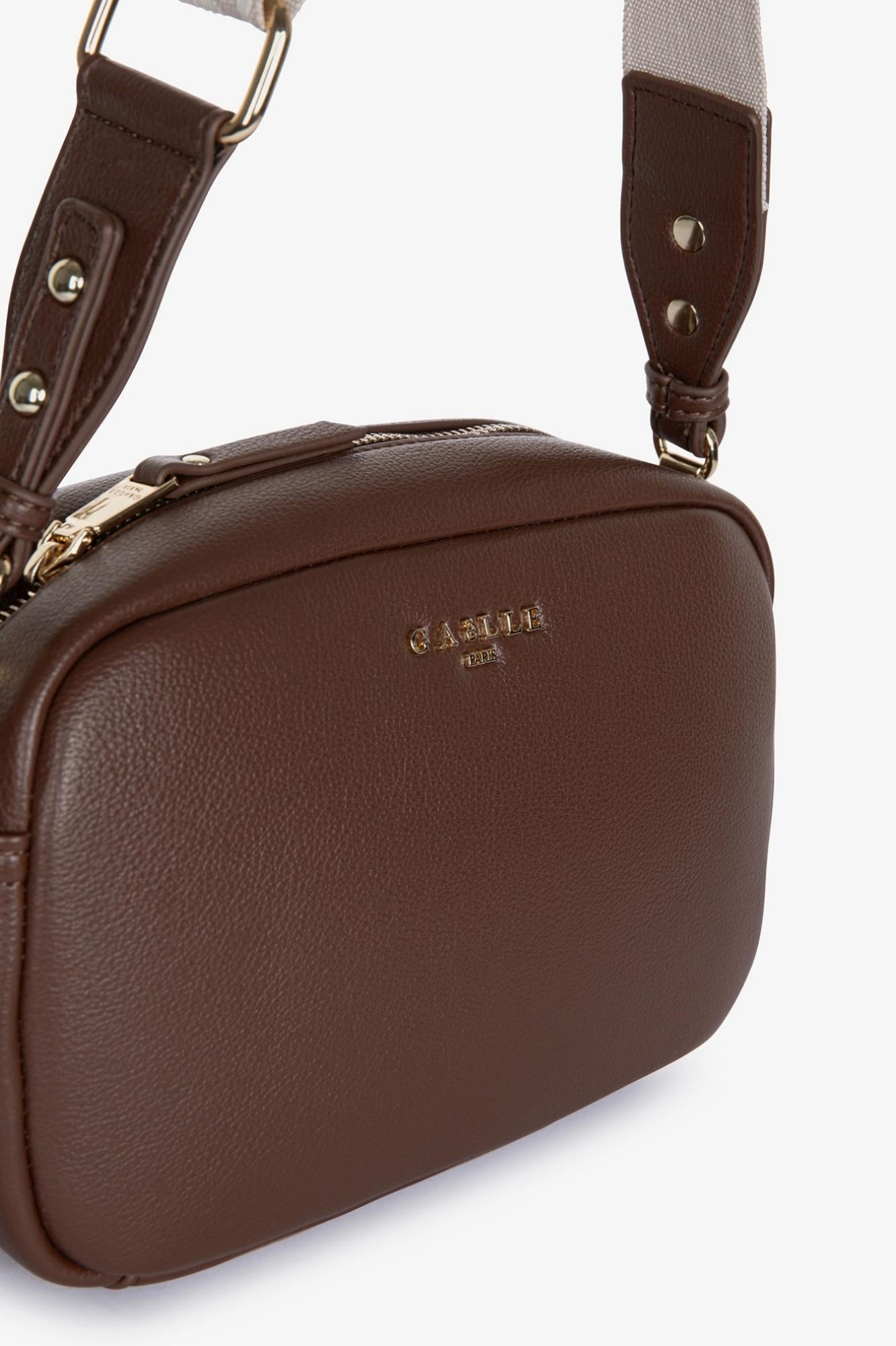 Regular Camera Bag Con Tracolla Jacquard  Moka - Gaëlle Paris GAACW03129-MTFI0007 MA63 GAELLE 