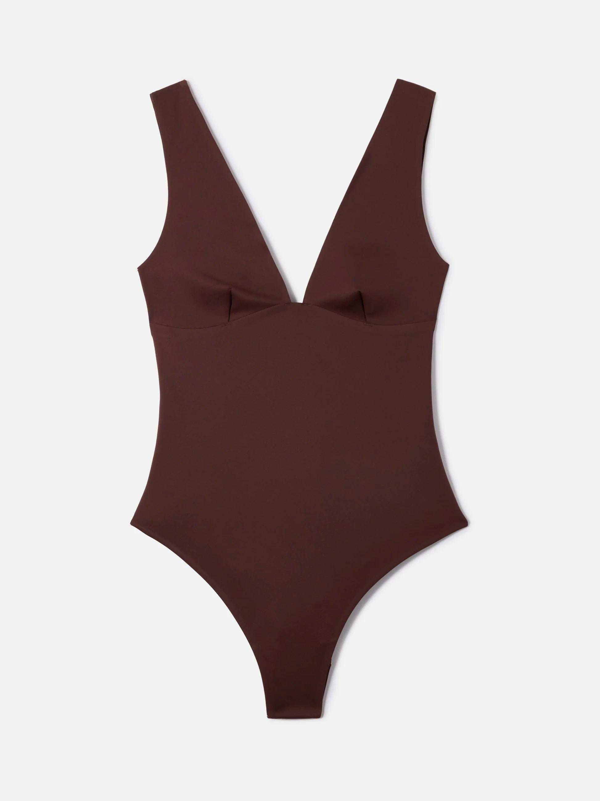 Costume intero Calliope in tessuto tecnico marrone CAI001 00019L MC2 SAINT BARTH 