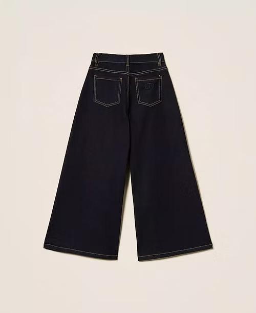 Twinset Jeans wide leg rinse cinque tasche 252GJ2280 06295 TWINSET 