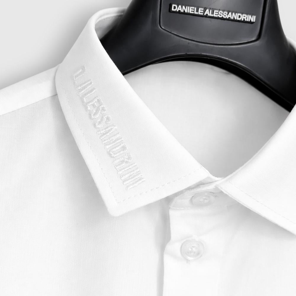 Camicia Daniele Alessandrini Kids colore Bianco 1235C00516 WHITE DANIELE ALESSANDRINI 