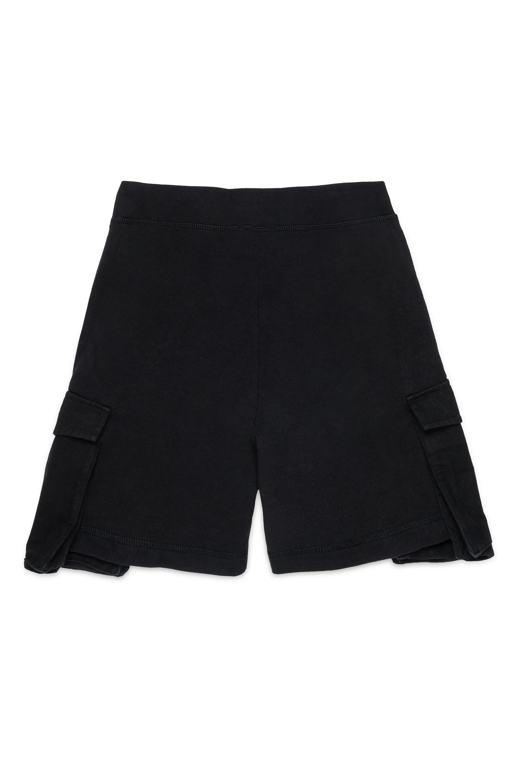 Bermuda cargo in felpa nero DQ2720 Dsquared kid DQ2720-D0AC6 DQ900 DSQUARED KID 