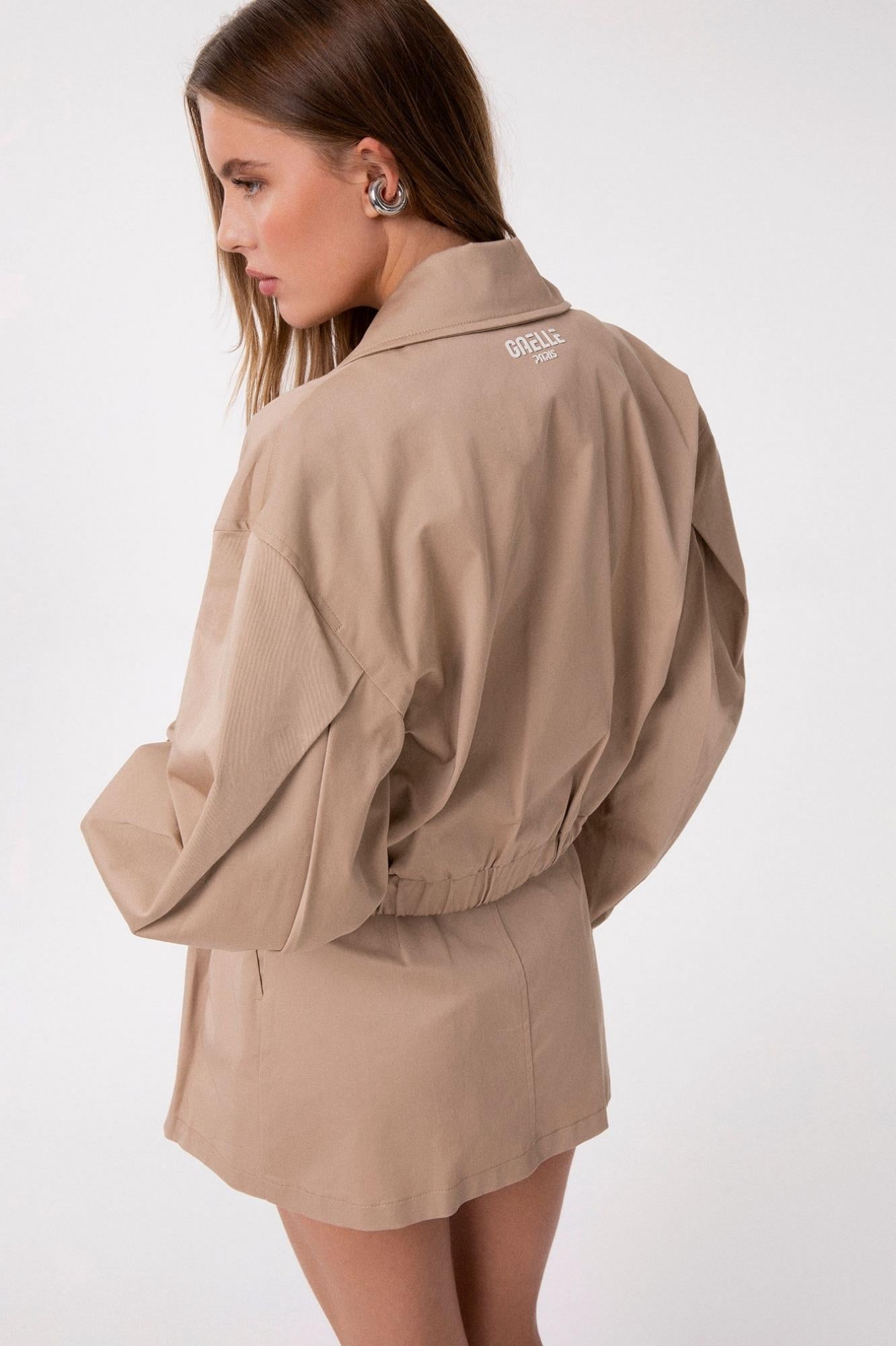Trench Corto Con Maniche A Palloncino  Safari - Gaëlle Paris GAABW09700-TMTG0001 BE33 GAELLE 