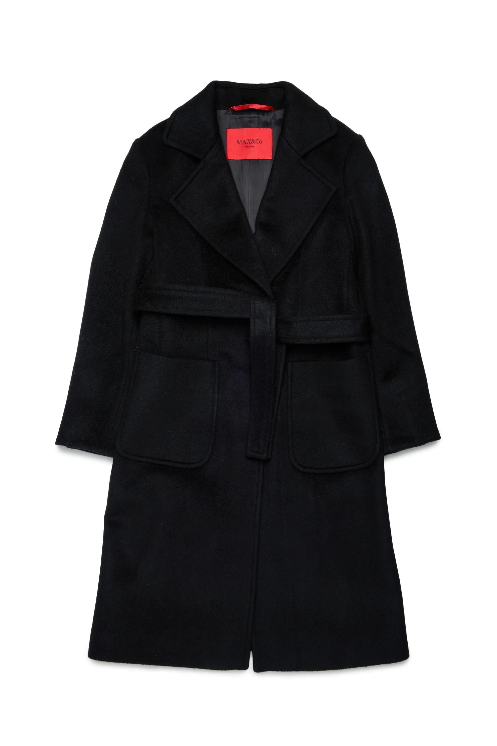 MAX&Co.<BR/>Cappotto di lana Runaway Nero MX0001-MX052 MX900 MAX&CO KID 